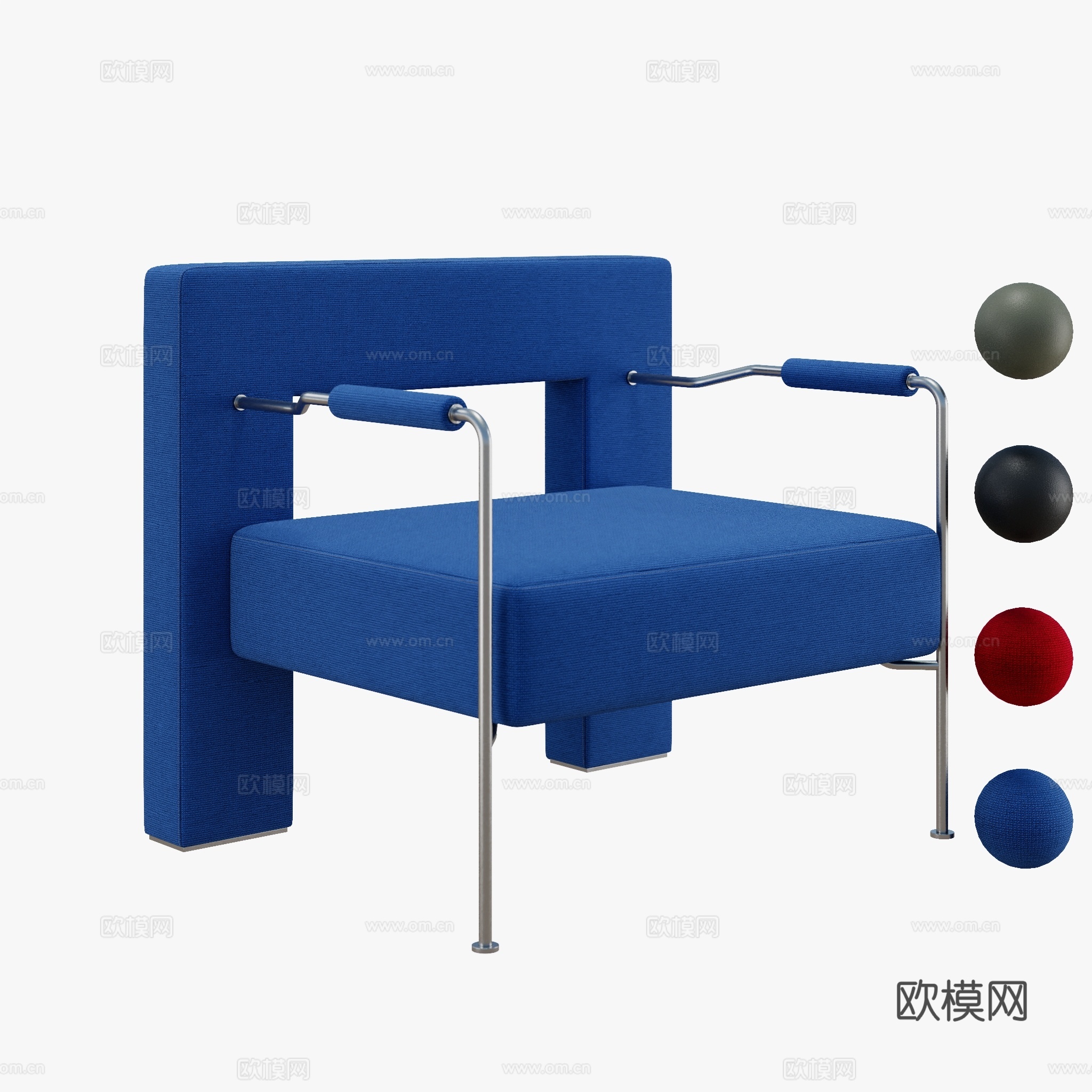 得闲 玫瑰休闲椅 休闲椅3d模型