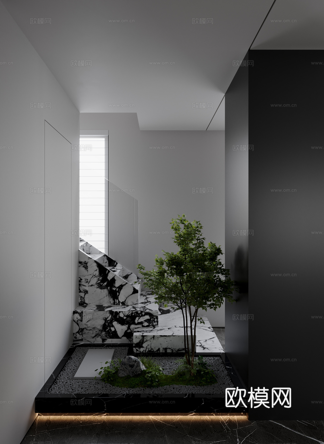 植物堆 造景 景观 楼梯3d模型