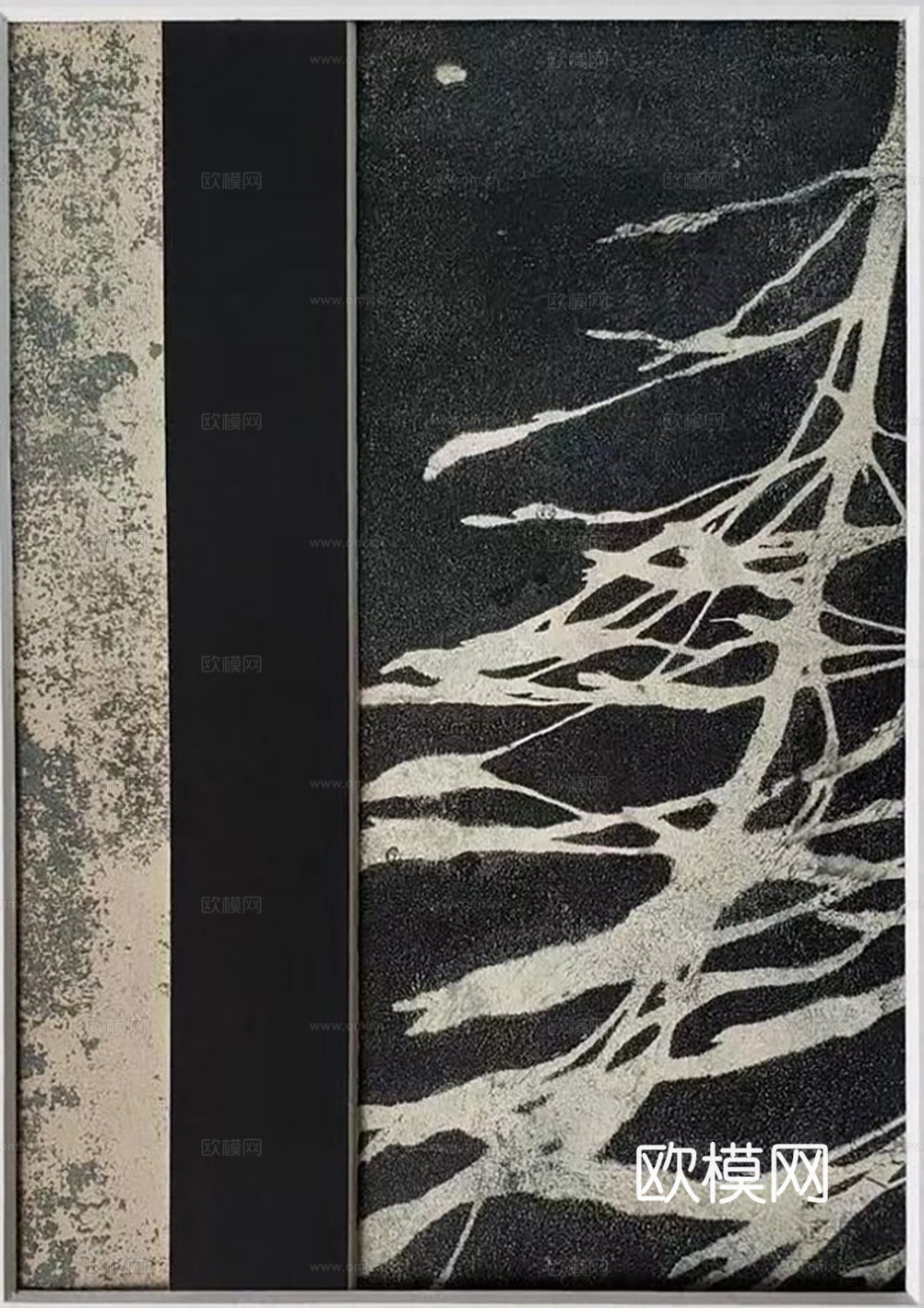 中古复古挂画  抽象画 艺术画