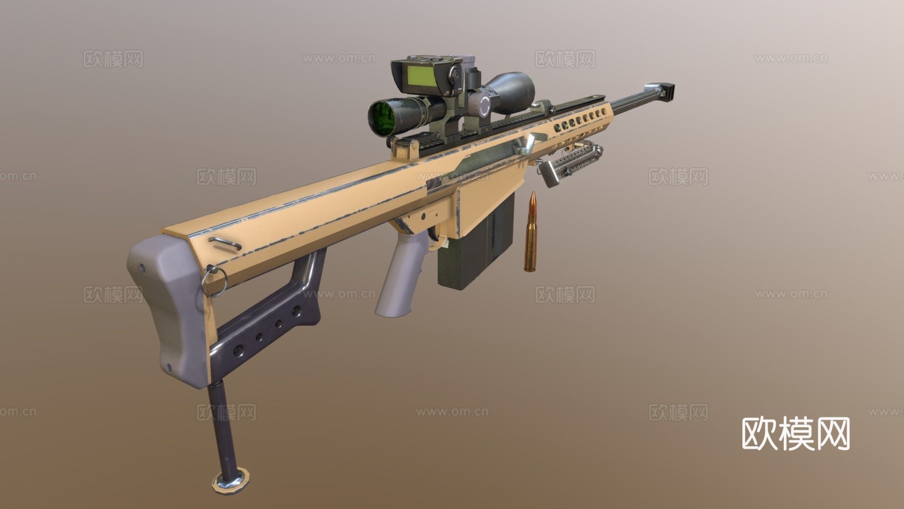 巴雷特M82A13d模型
