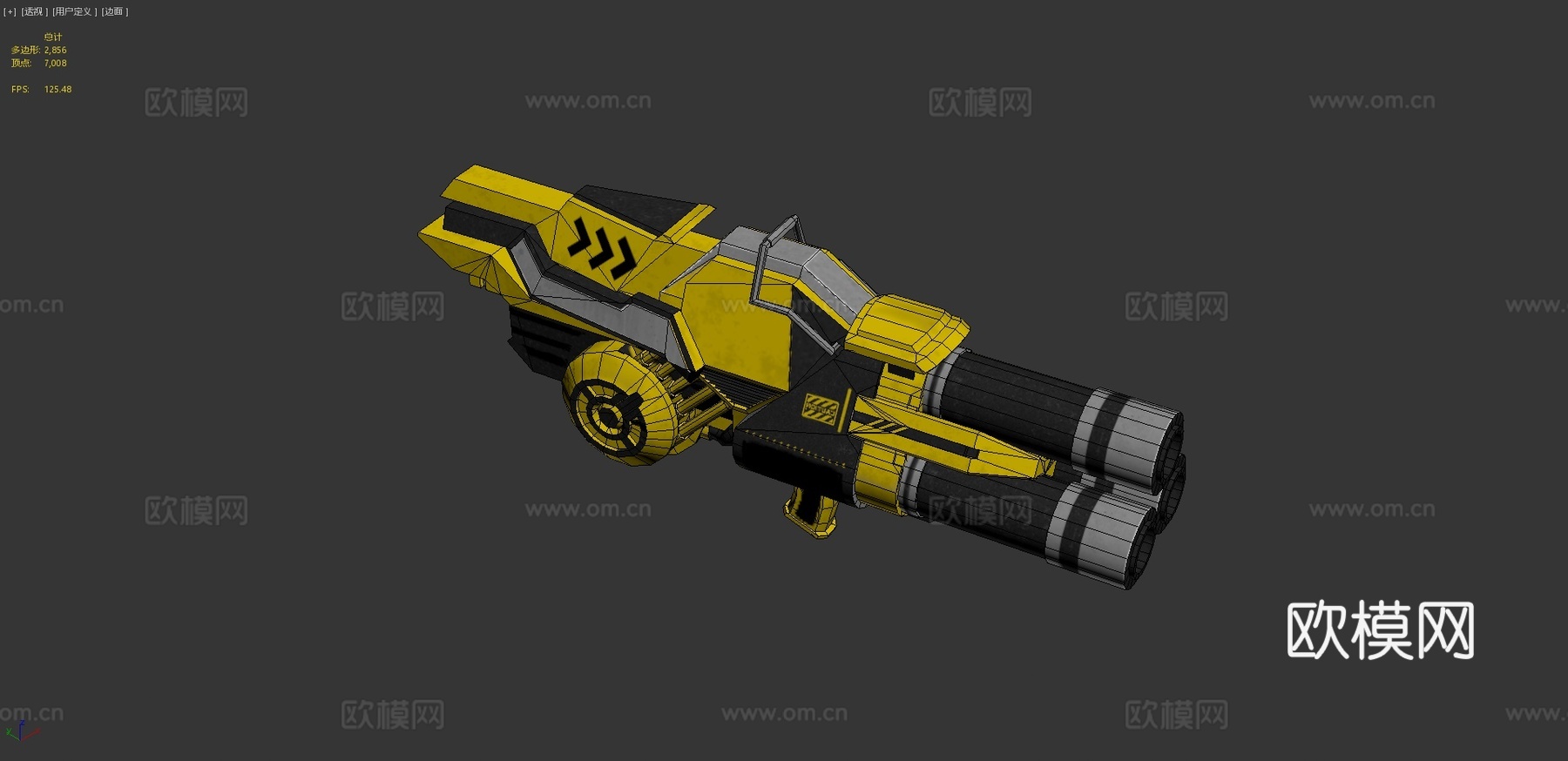 火箭发射器3d模型