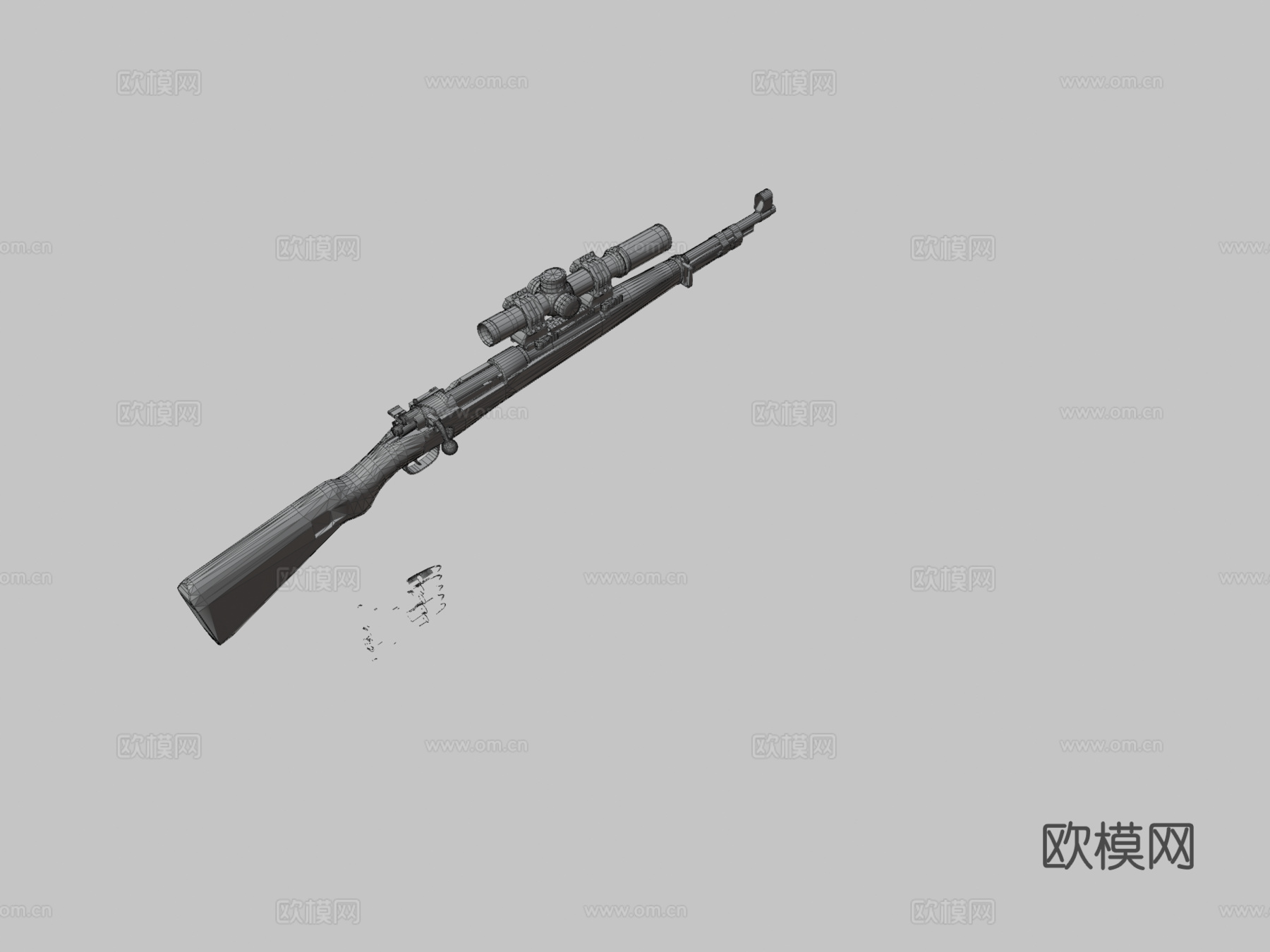 Kar98收藏家模型3d模型
