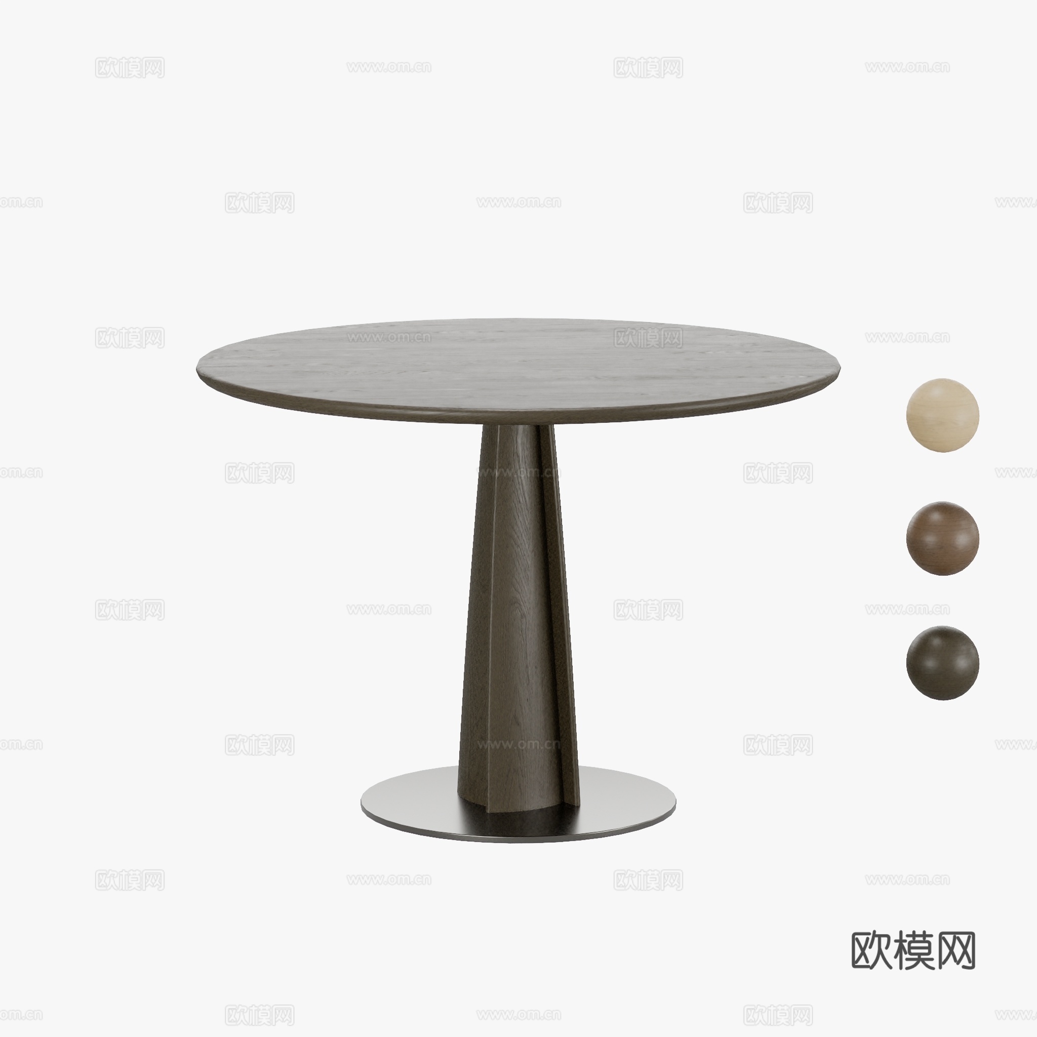 得闲 玲珑小圆桌 餐桌免费3d模型
