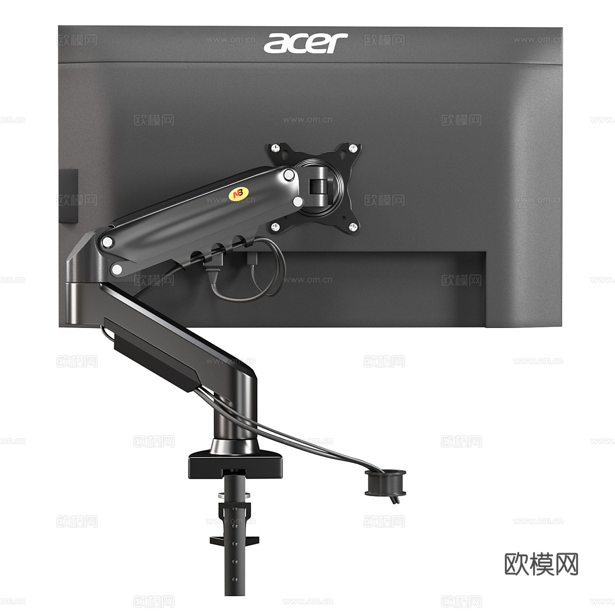 现代支架显示器3d模型