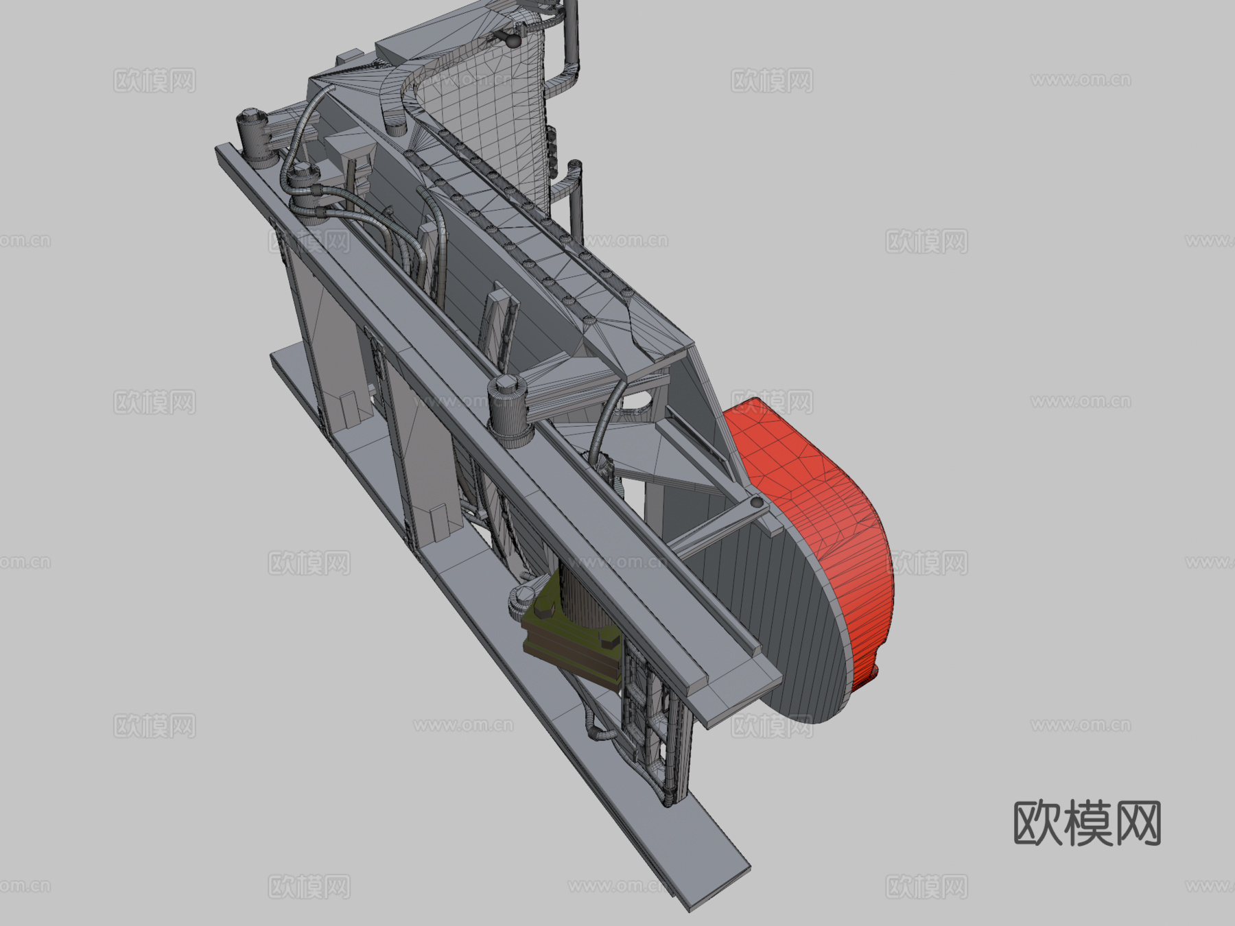 F-100超级佩刀弹射座椅3d模型