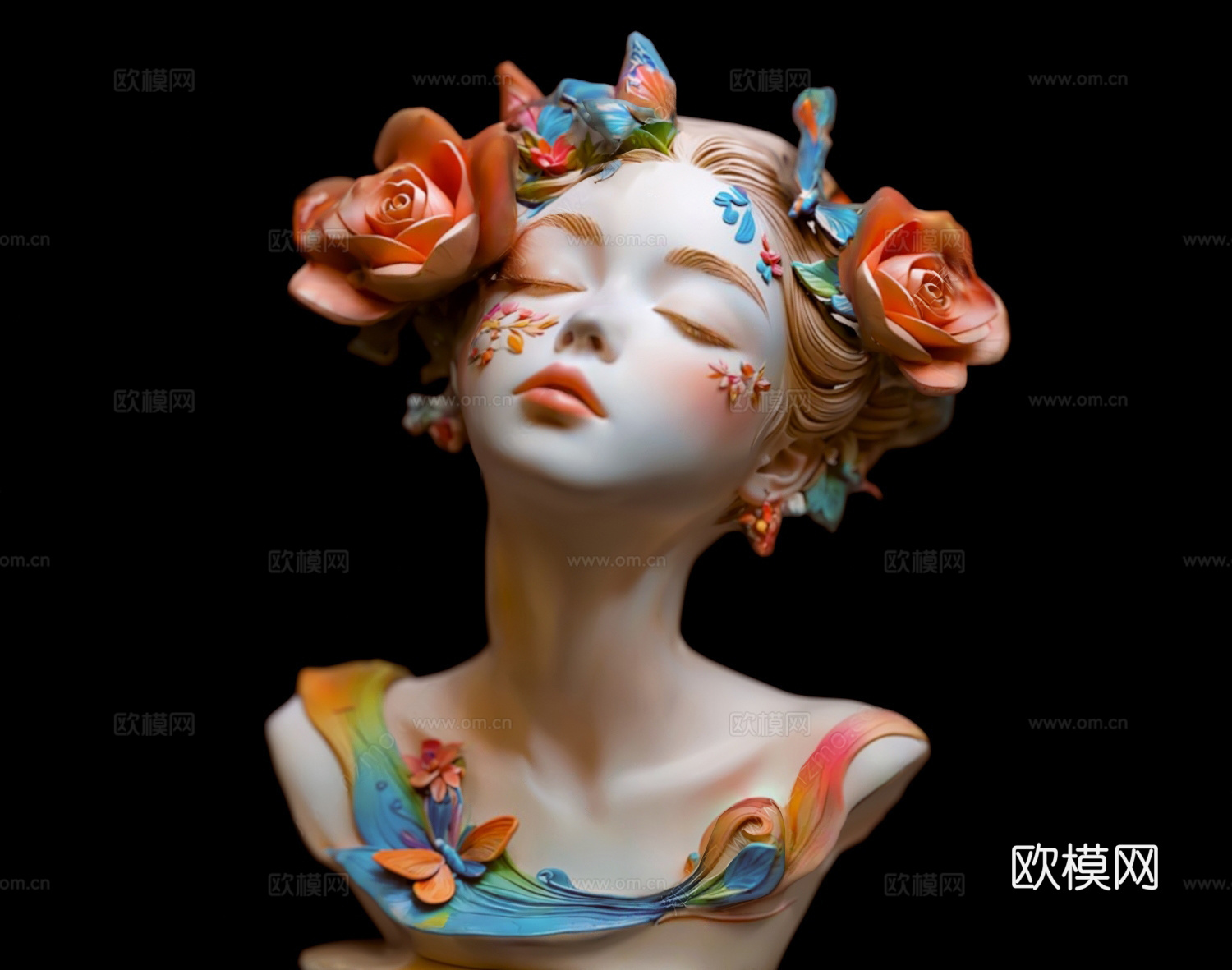 现代雕塑摆件 现代艺术装置 人形雕塑摆件 现代木质摆件 异形3d模型