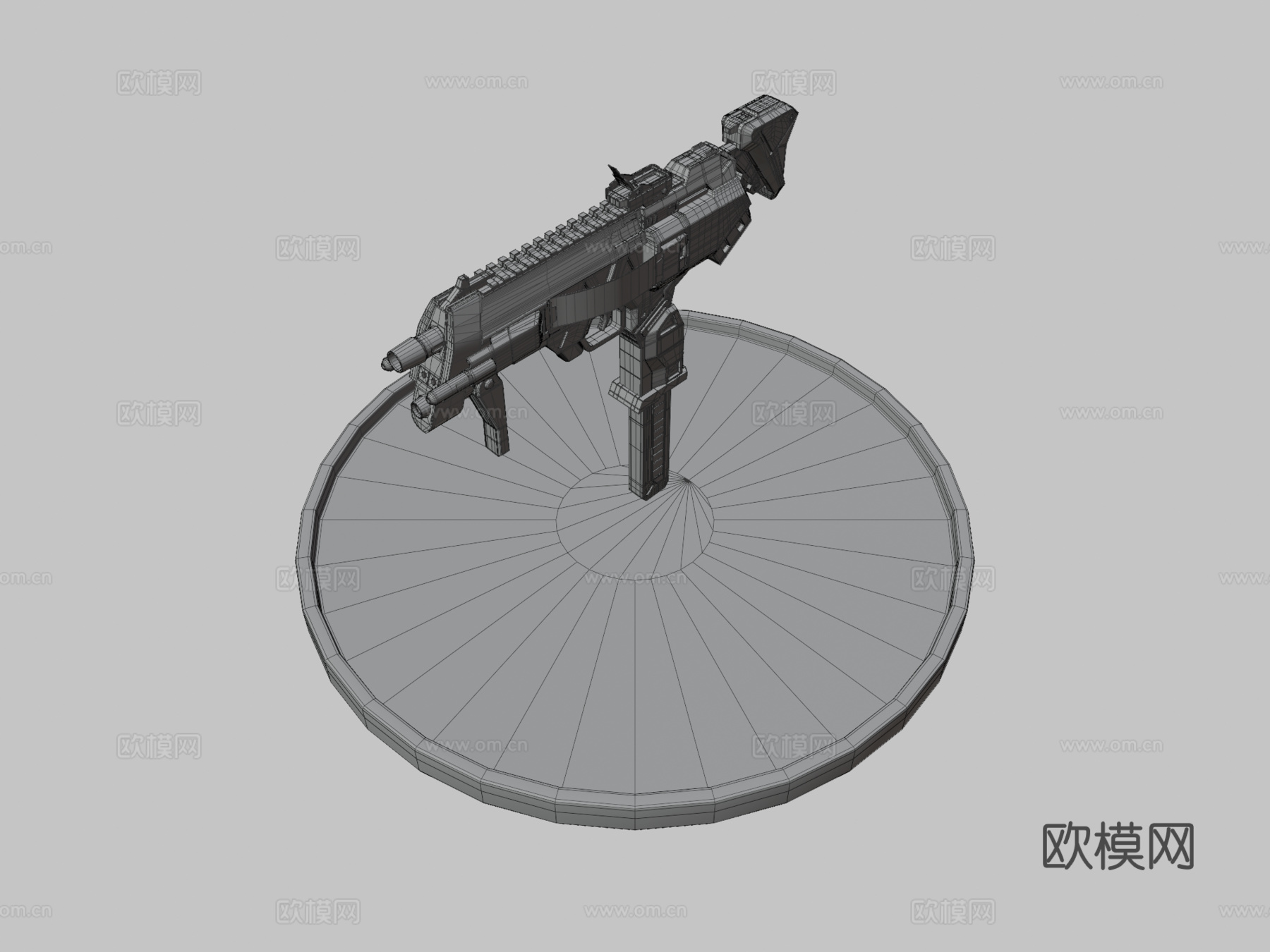 守望先锋-哨兵枪(黑影)3d模型