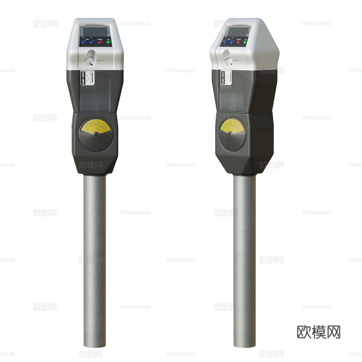 停车计时器3d模型