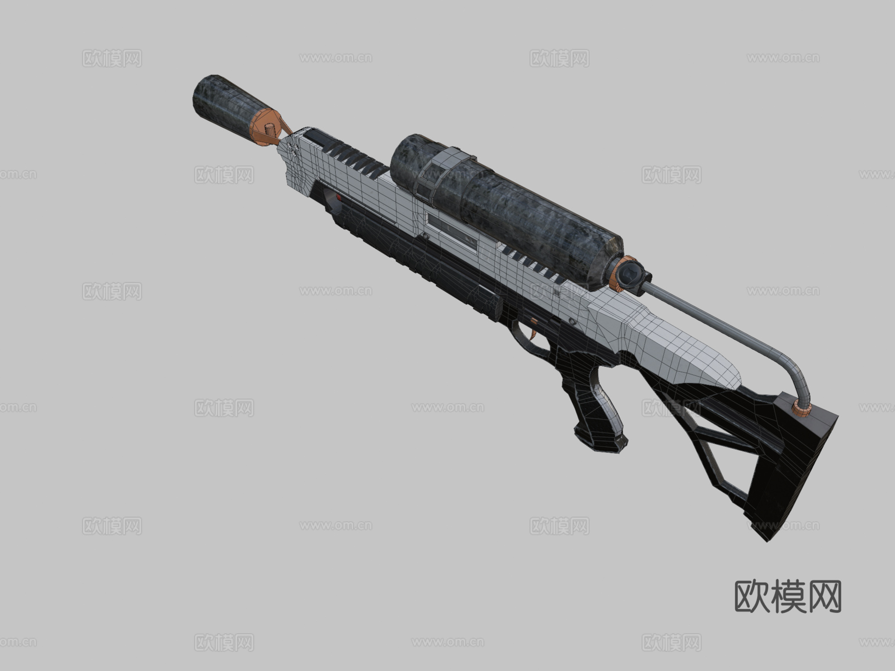 火焰喷射器3d模型