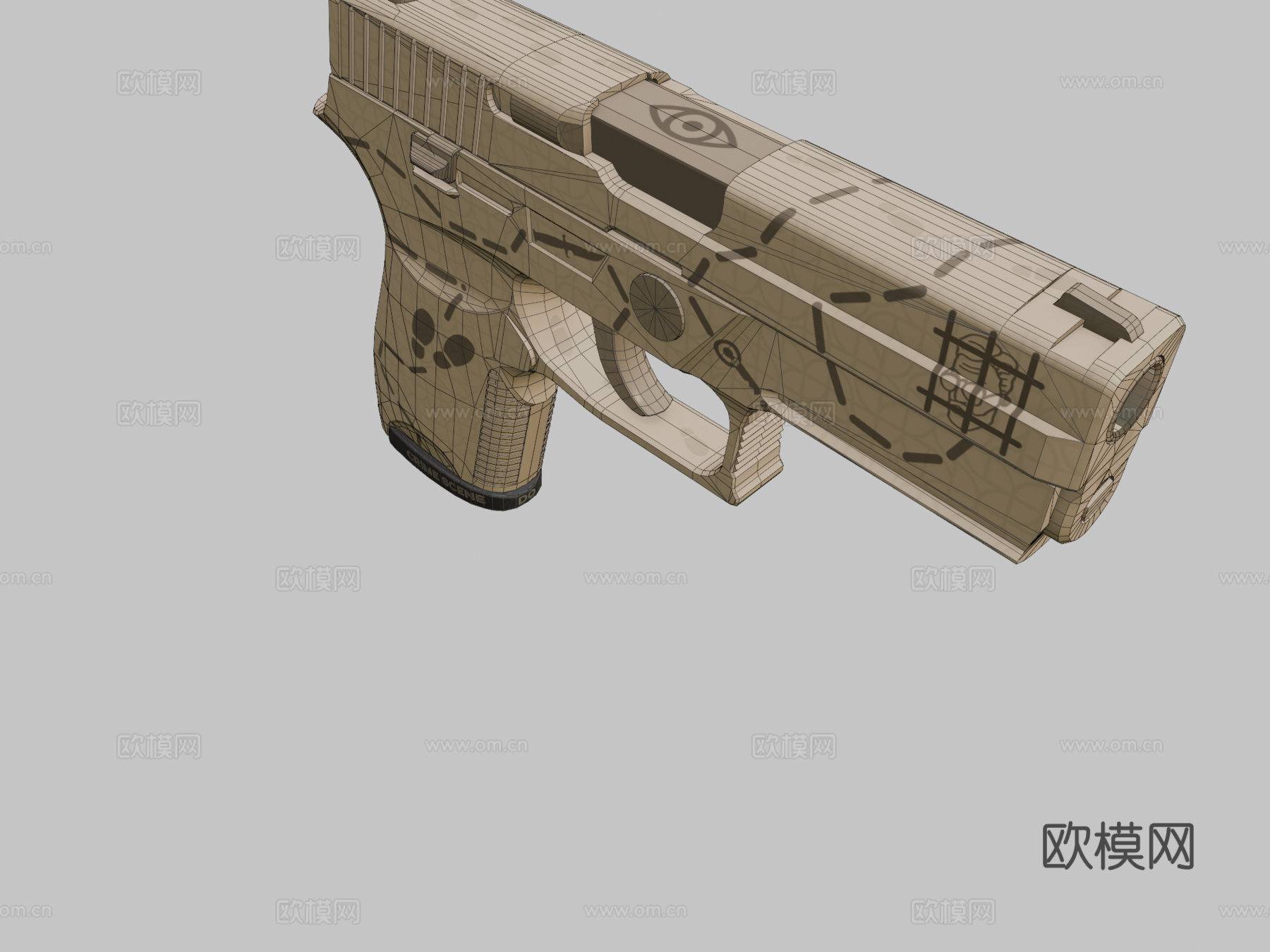 P250-侦探3d模型