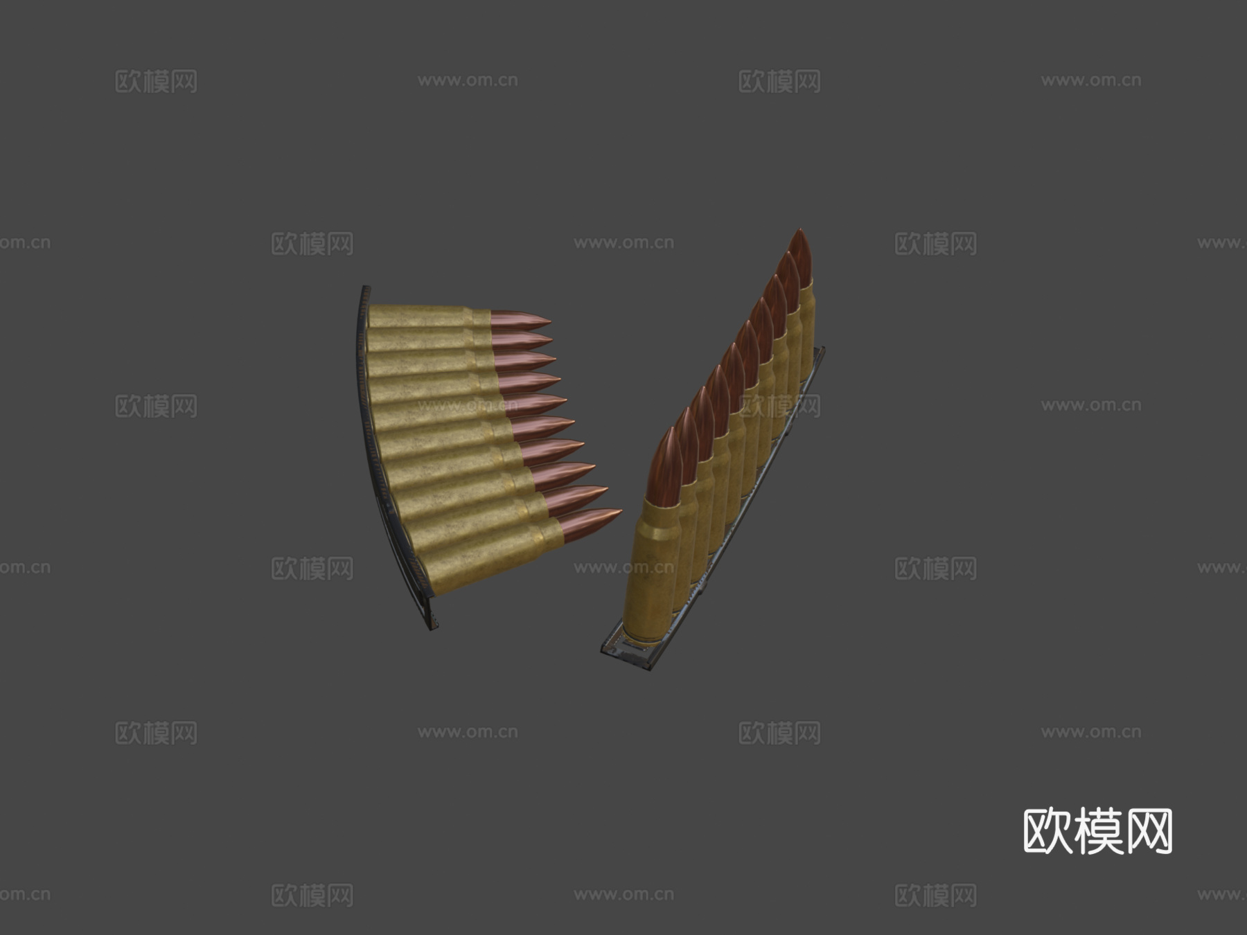 .62x39弹夹3d模型