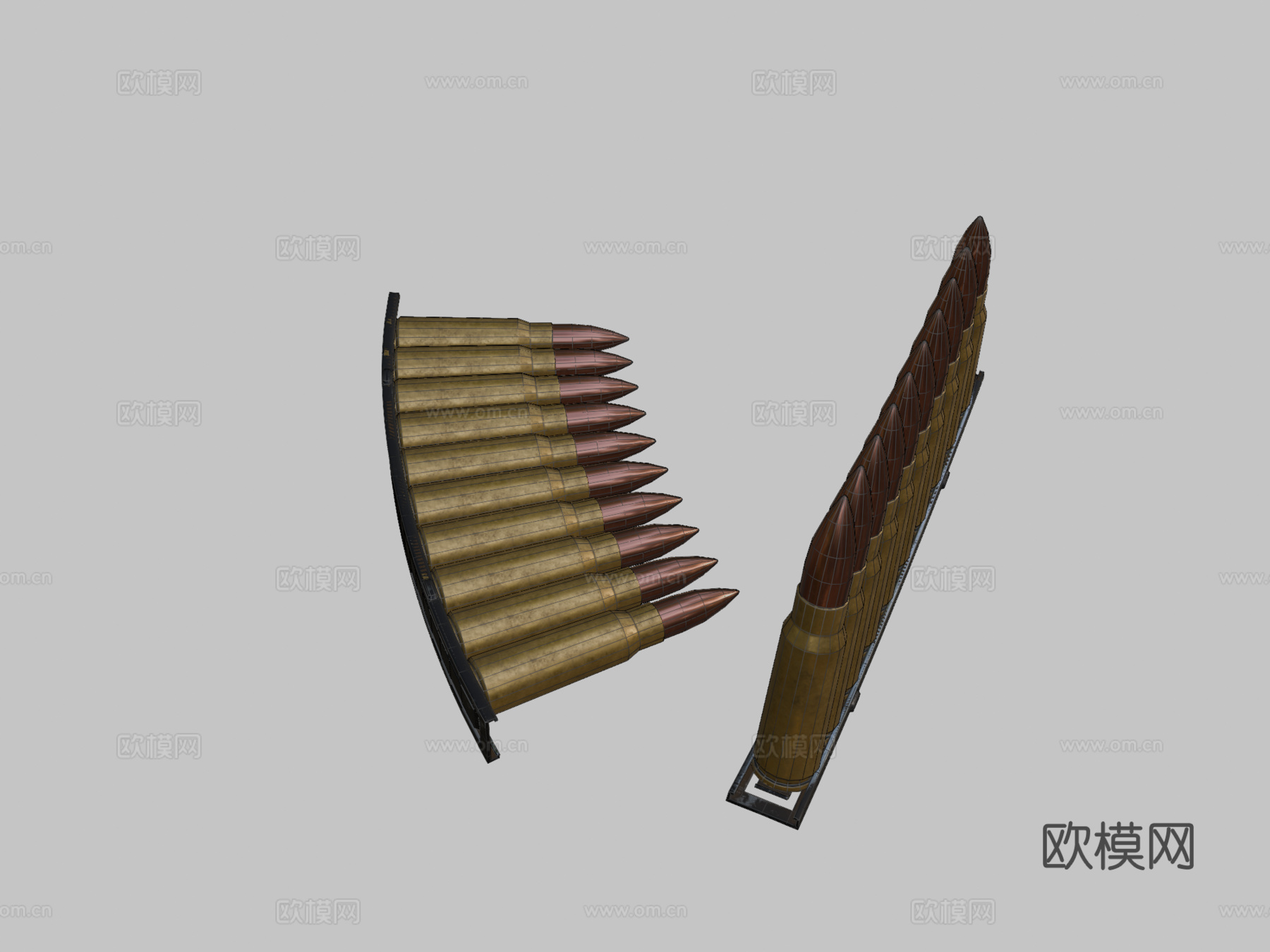 .62x39弹夹3d模型