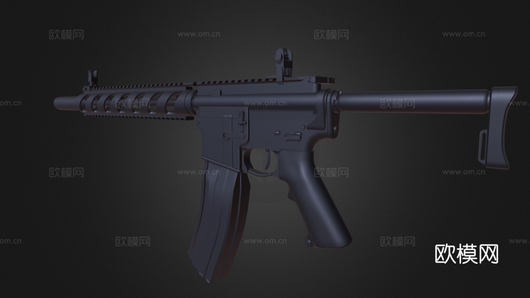 M4定制版3d模型