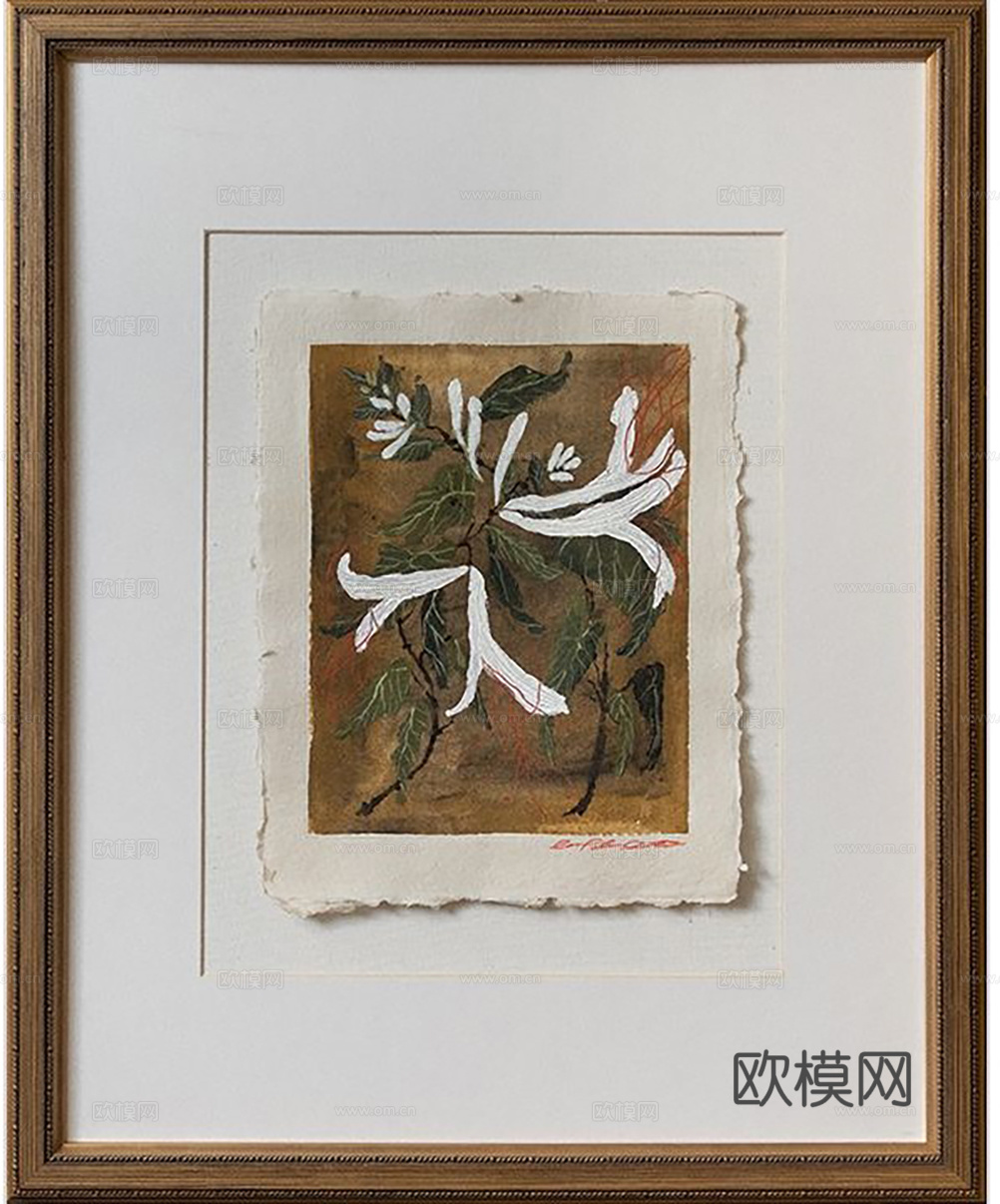 中古复古挂画  抽象画 艺术画