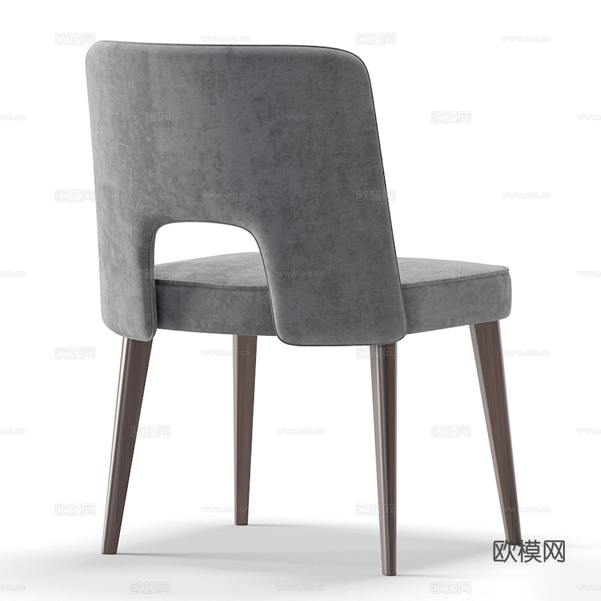 现代北欧布艺餐椅3d模型