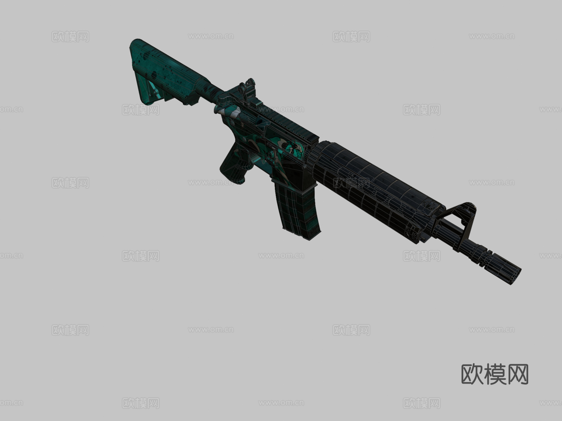 M4A4狮子版3d模型