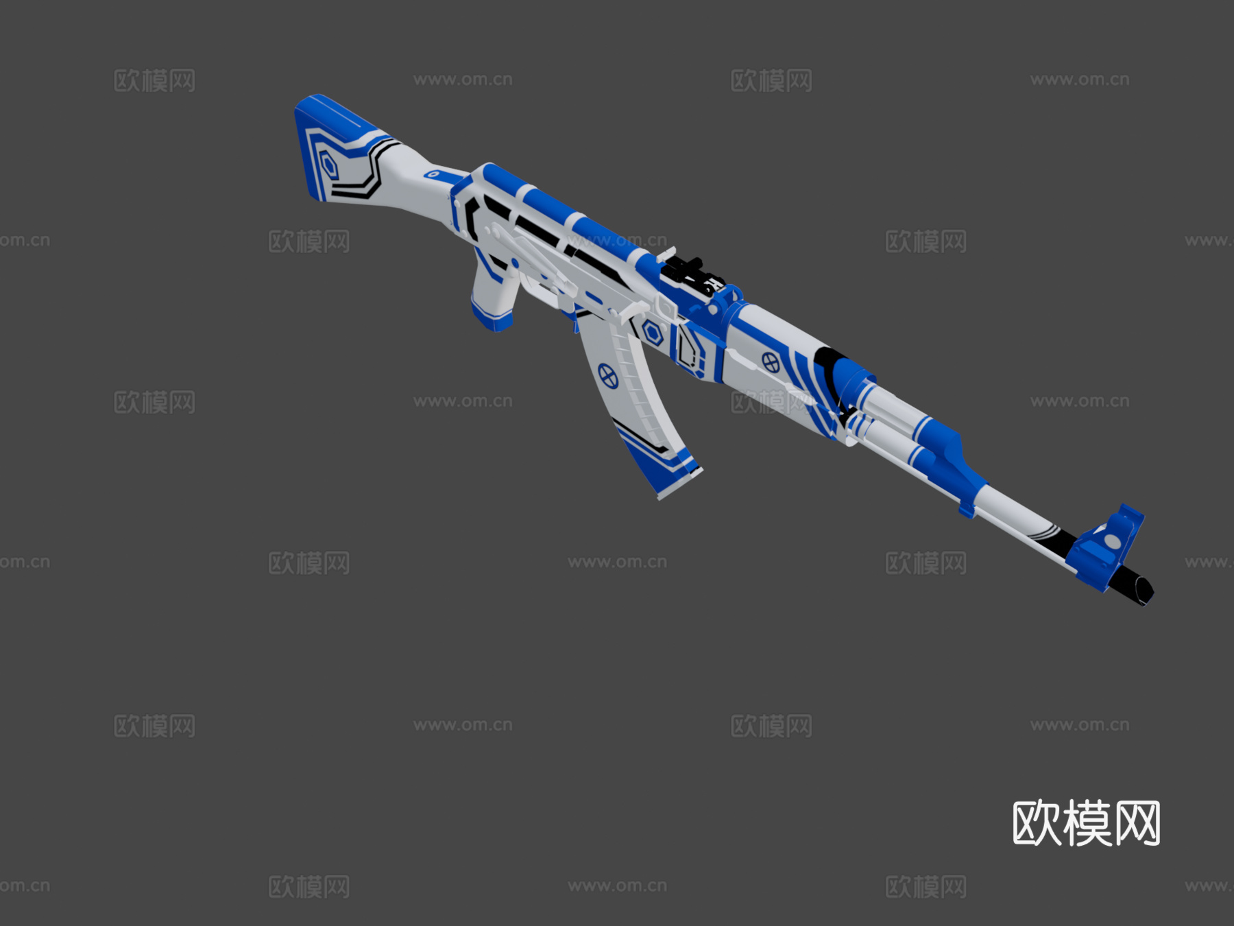 AK47-臭氧3d模型