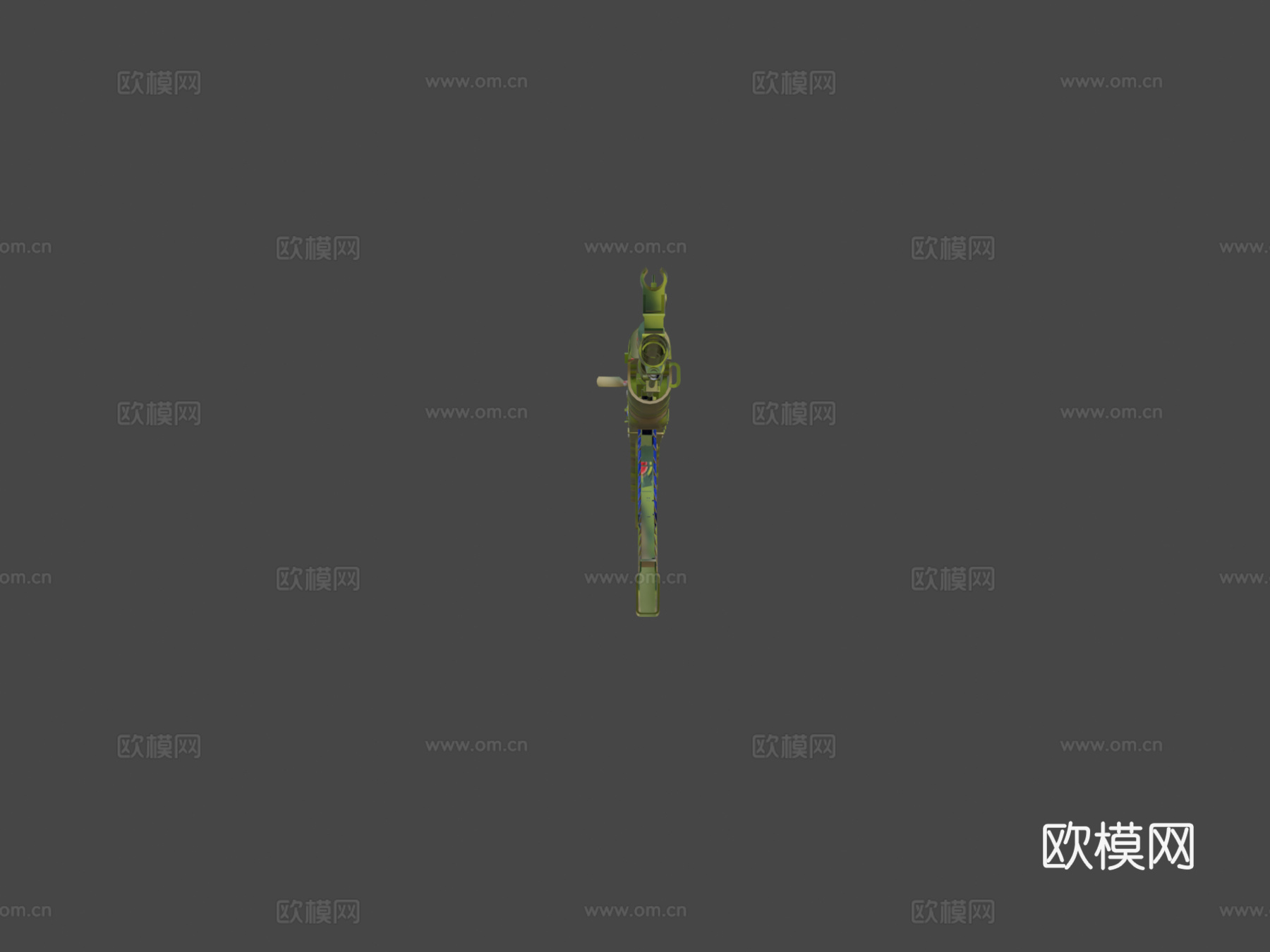 AK-47-猩红3d模型