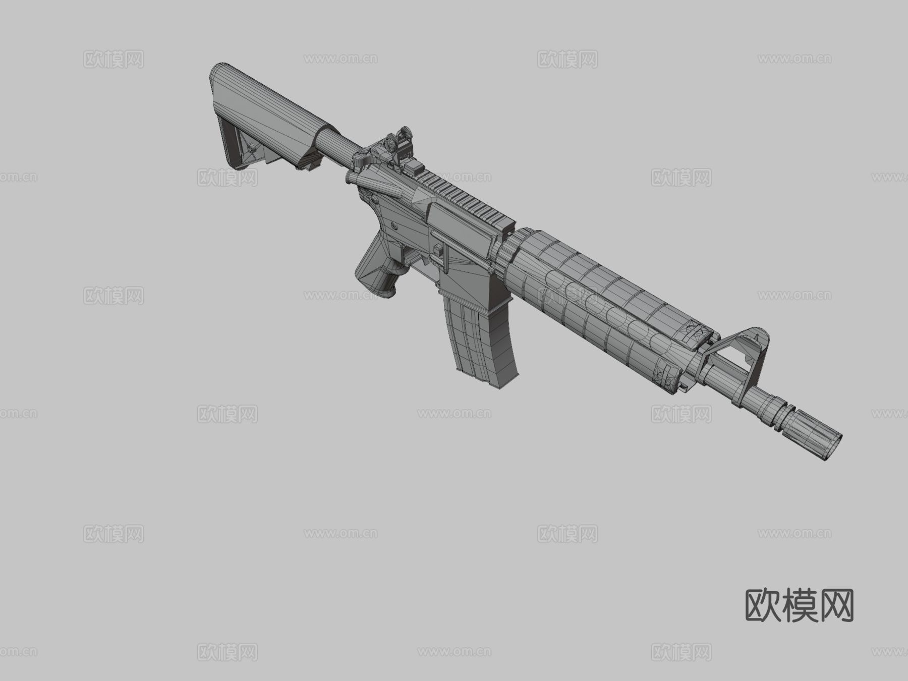 M4A4-屠杀模式3d模型