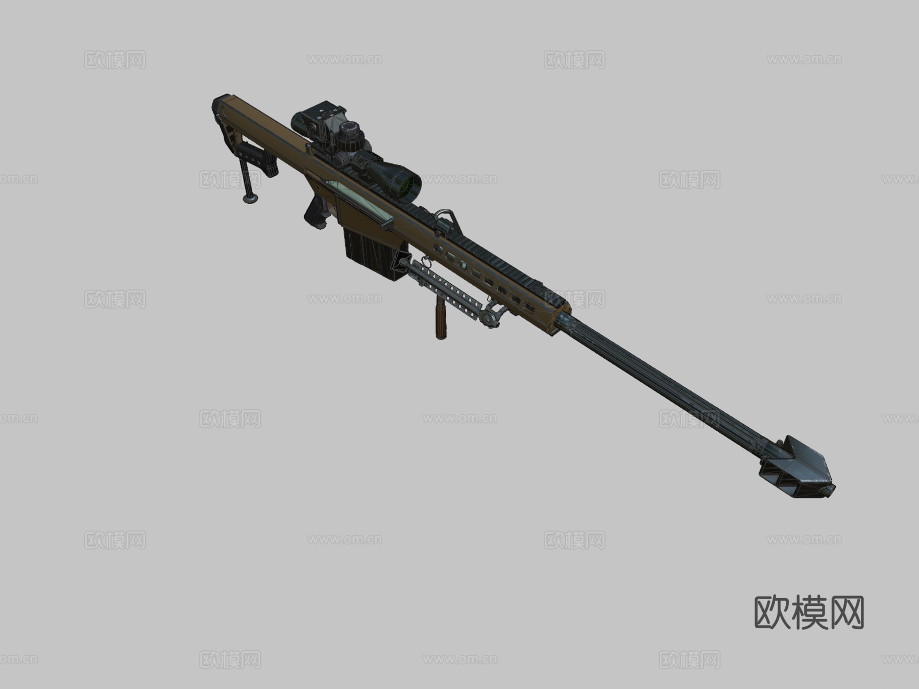 巴雷特M82A13d模型