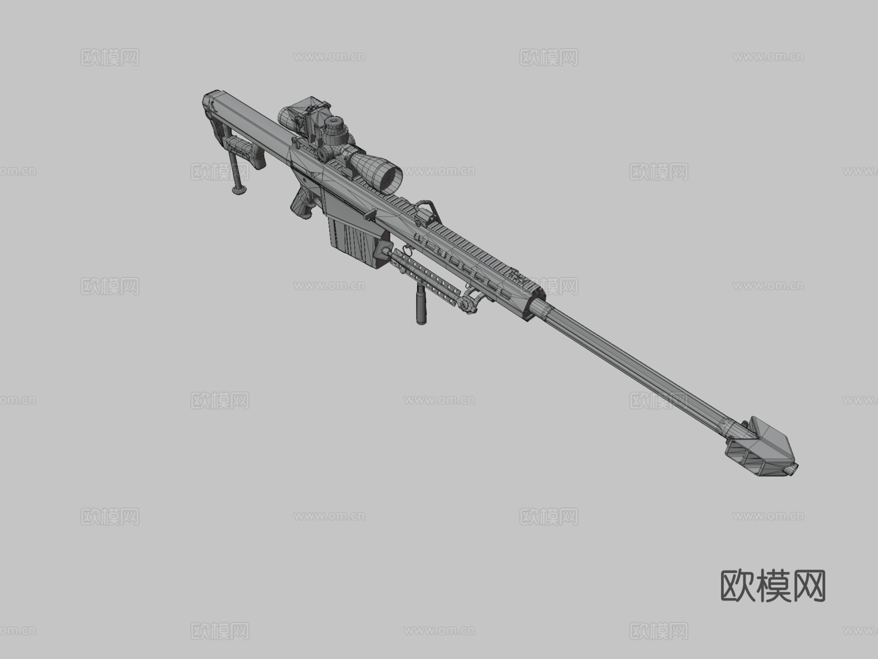 巴雷特M82A13d模型