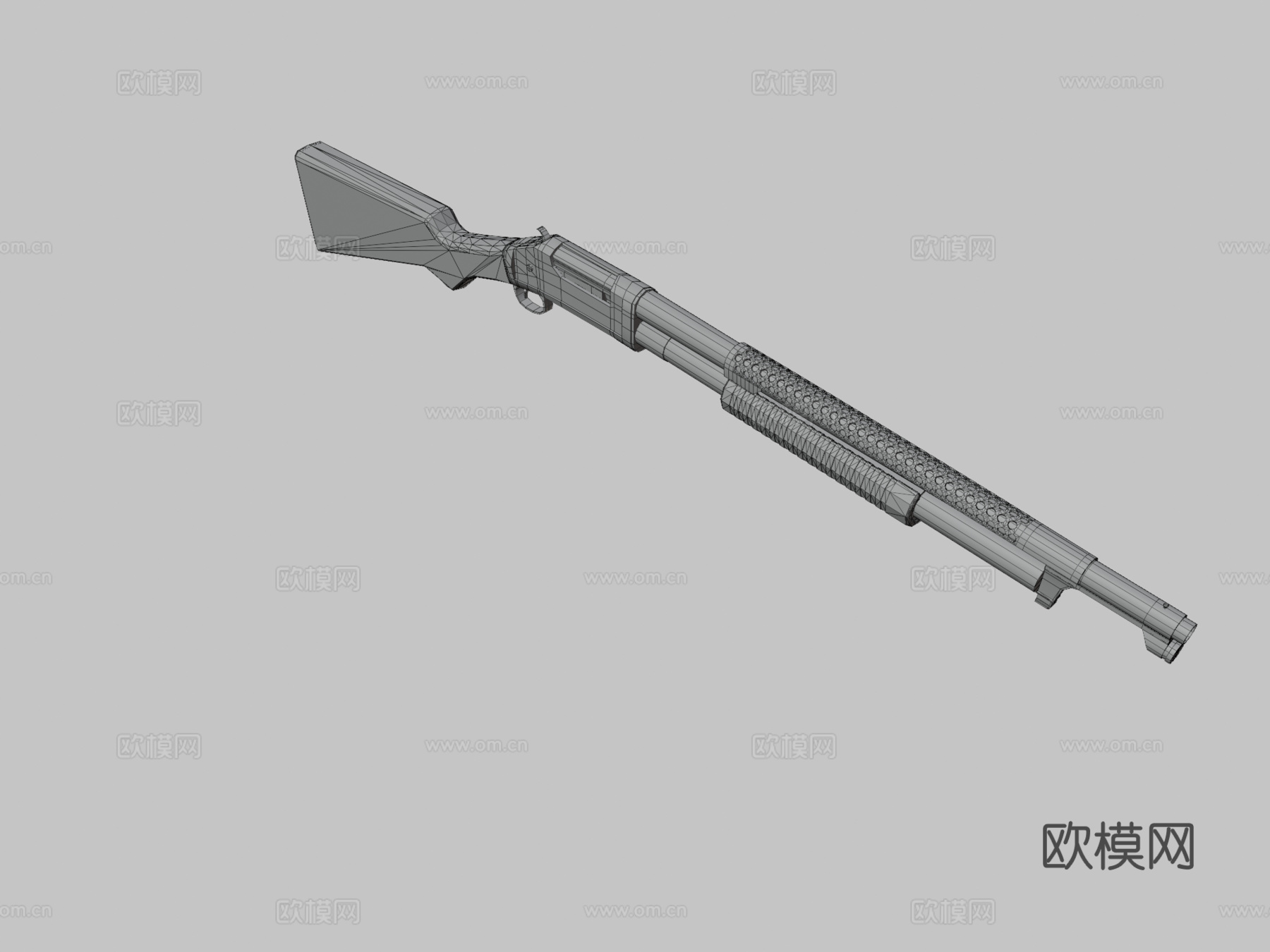 温彻斯特1897=战壕枪=3d模型