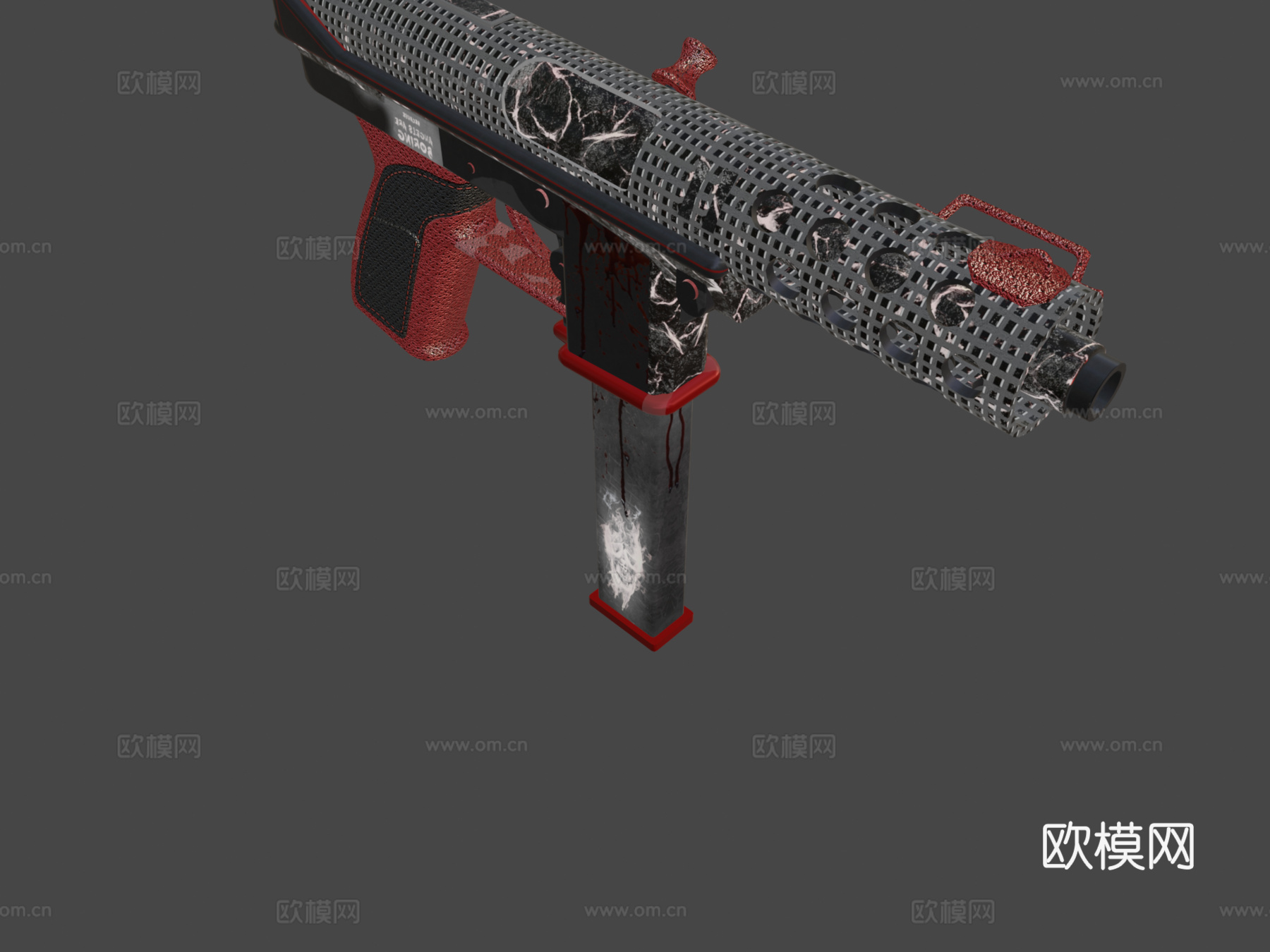 TEC9-火山烈焰3d模型