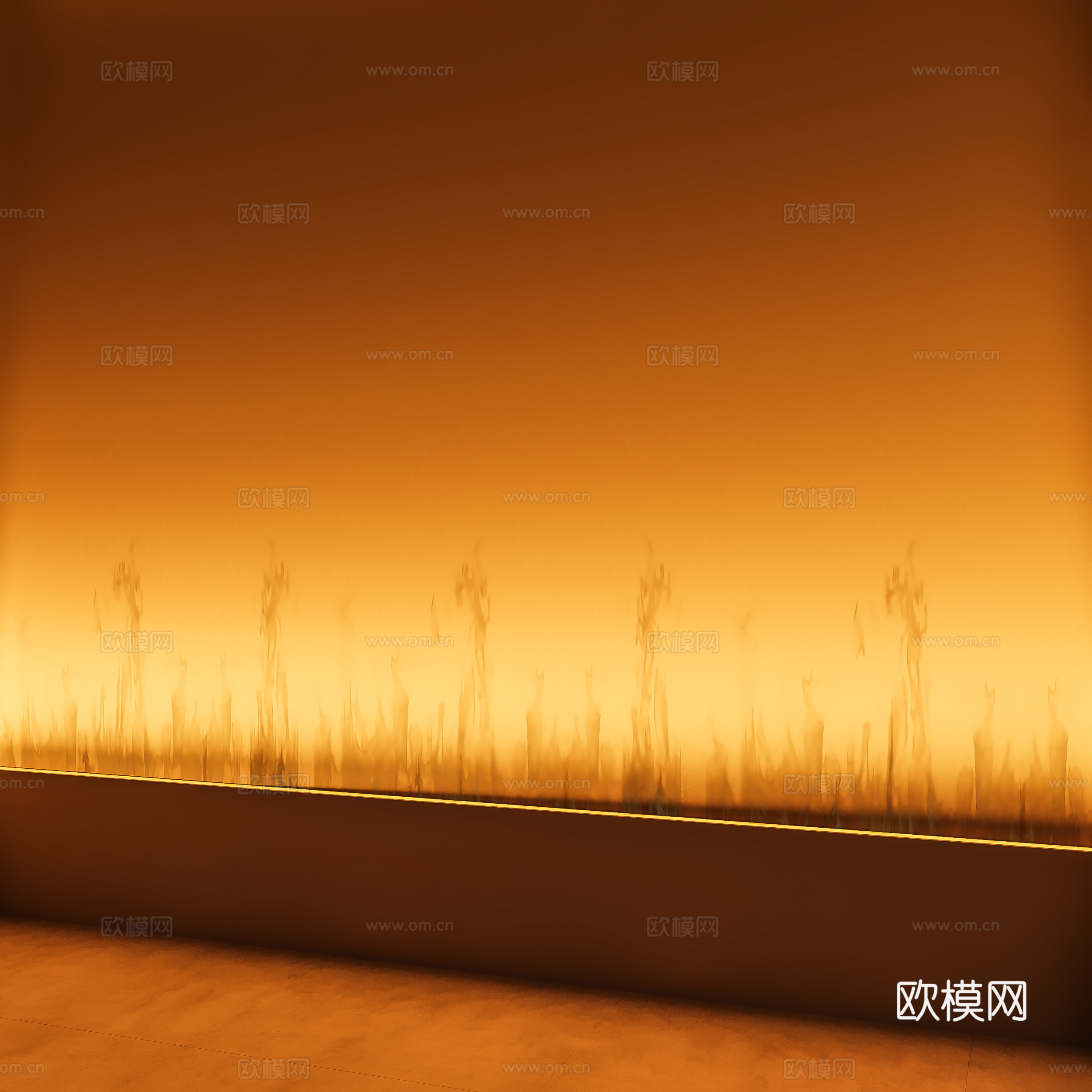 现代洗墙灯 水波纹灯 装饰灯 水波纹灯3d模型