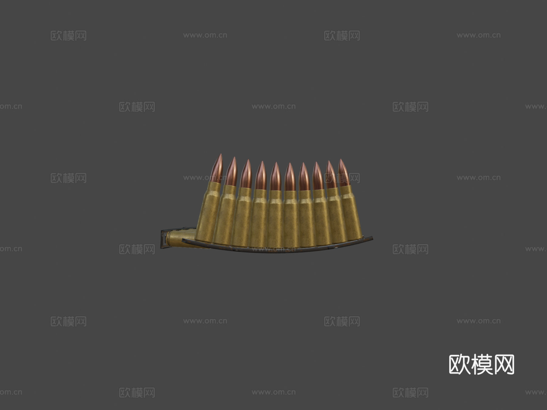 .62x39弹夹3d模型