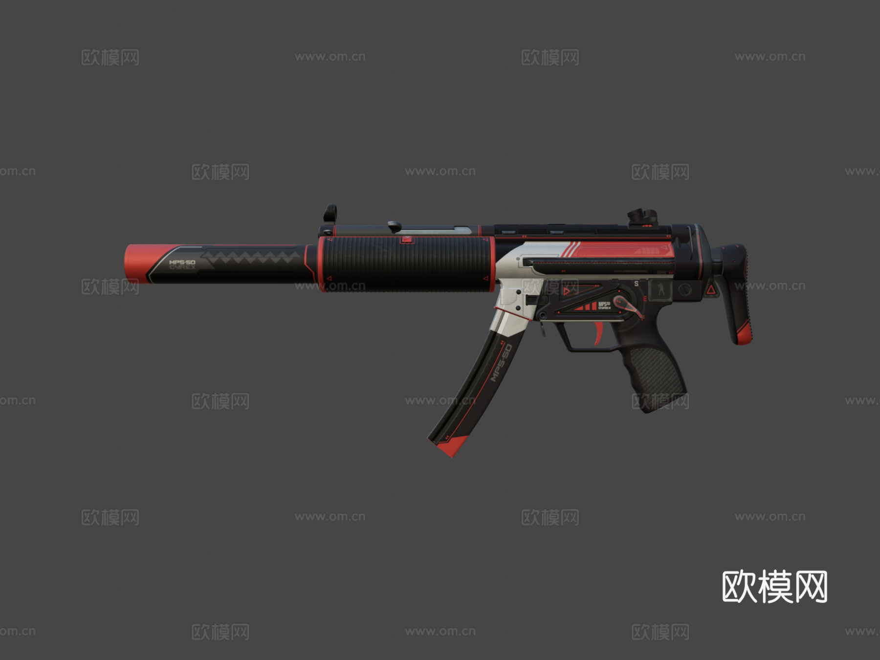 MP5SD-赛雷克斯版3d模型