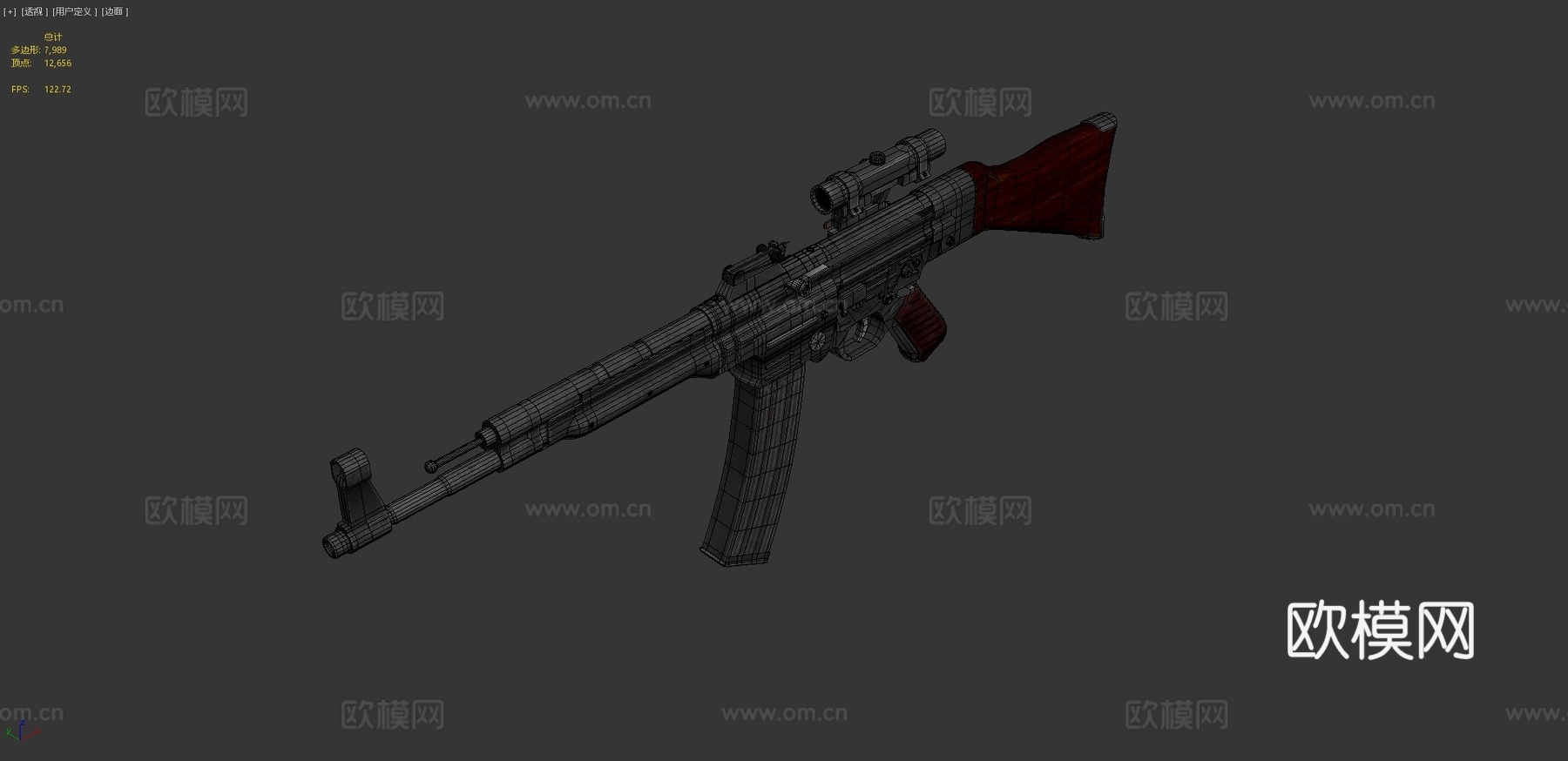 带瞄准镜的STG443d模型