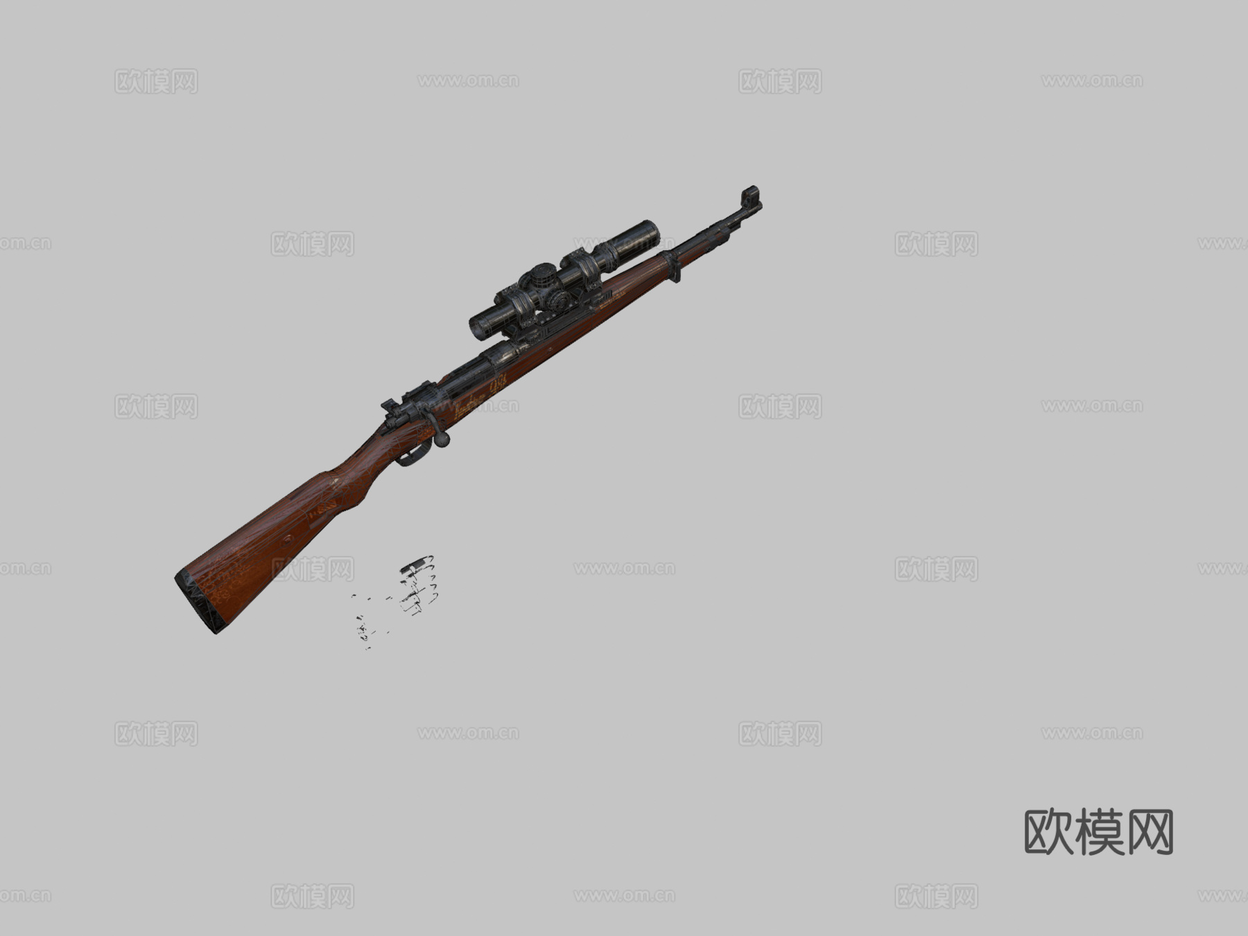Kar98收藏家模型3d模型