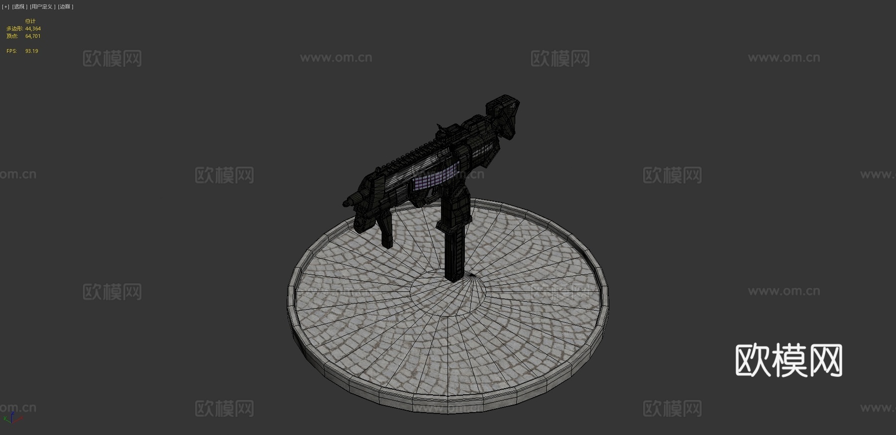 守望先锋-哨兵枪(黑影)3d模型
