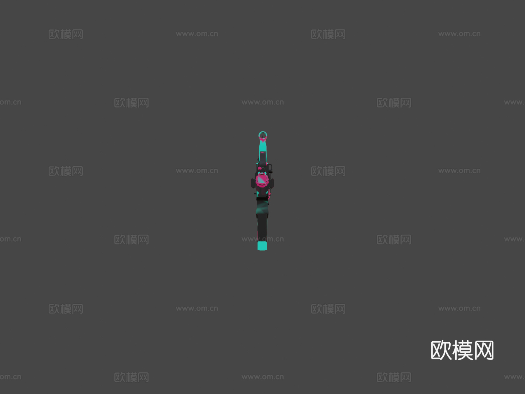 伤痕H霓虹波浪3d模型