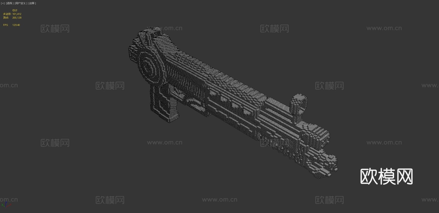 奇迹1-万圣节Packapunch(立方64-128X)3d模型