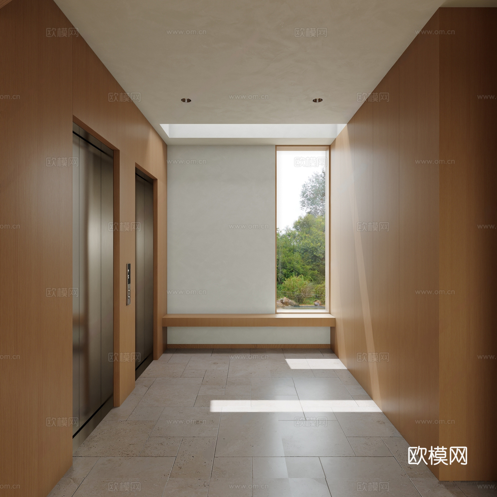 新中式别墅客餐厅 宋式美学 别墅空间 楼梯设计 沙发茶几组合3d模型