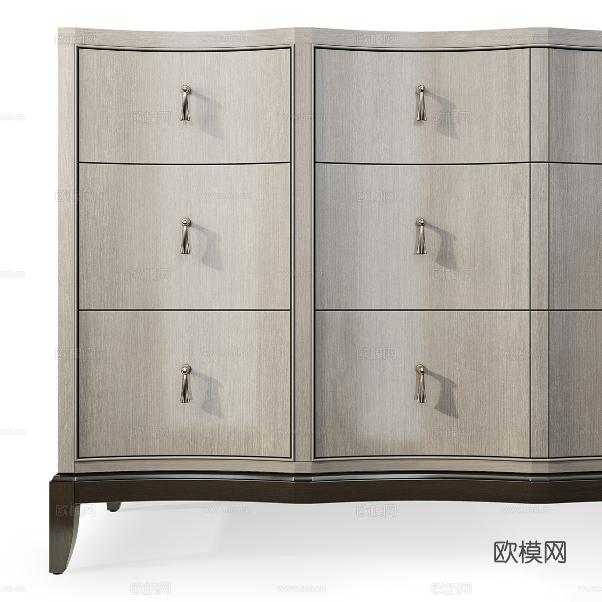 新中式轻奢装饰斗柜3d模型