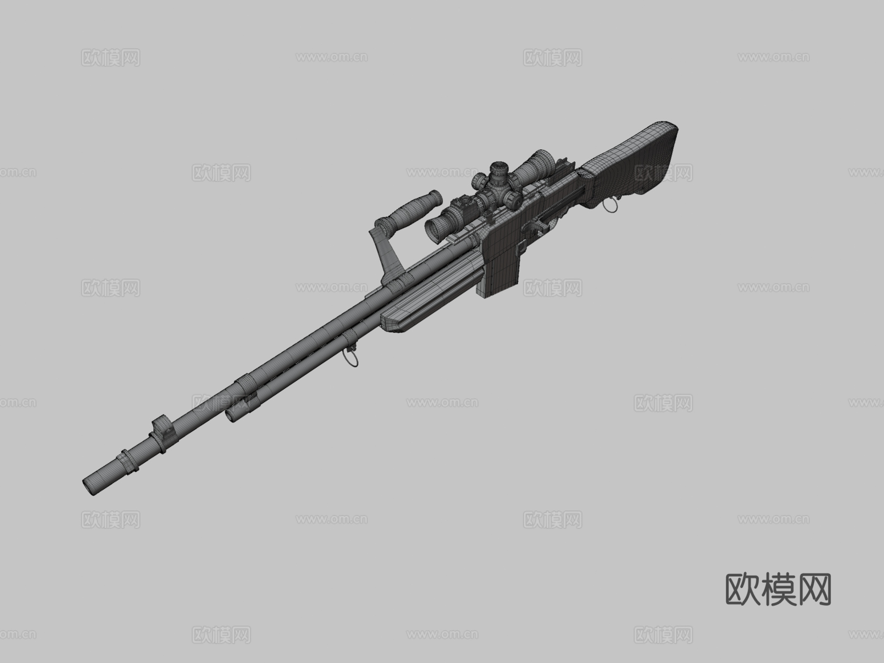 枪械M19183d模型