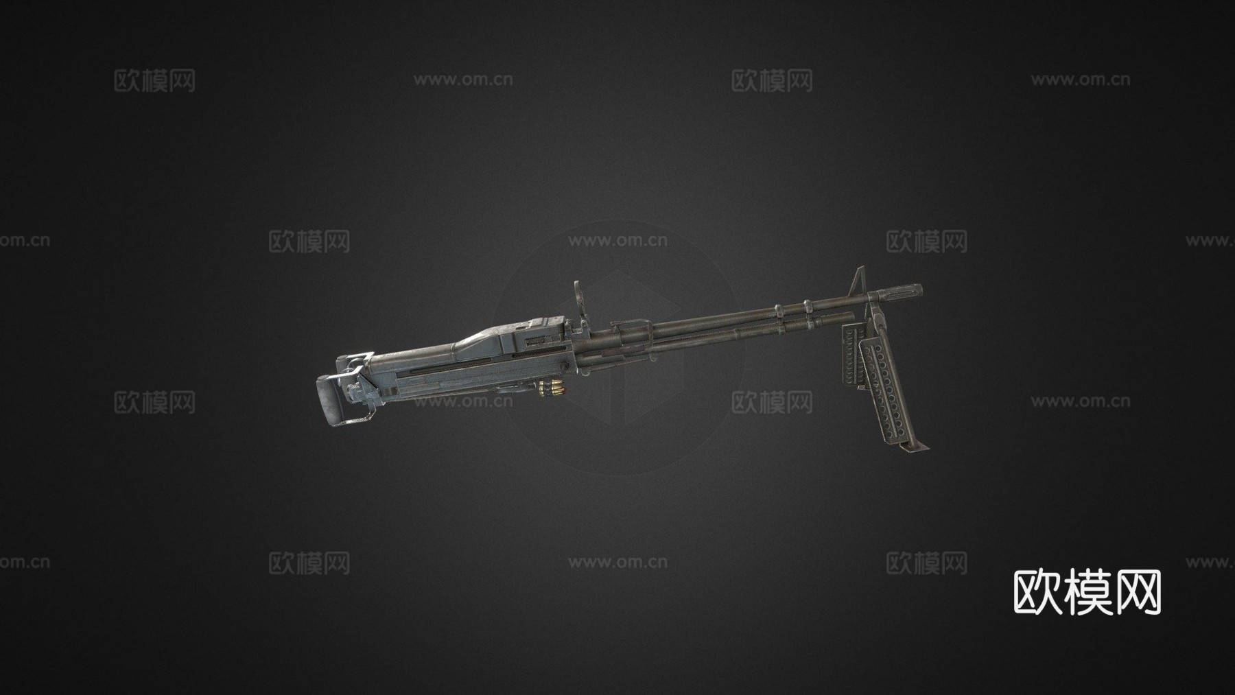 M60D通用机枪3d模型