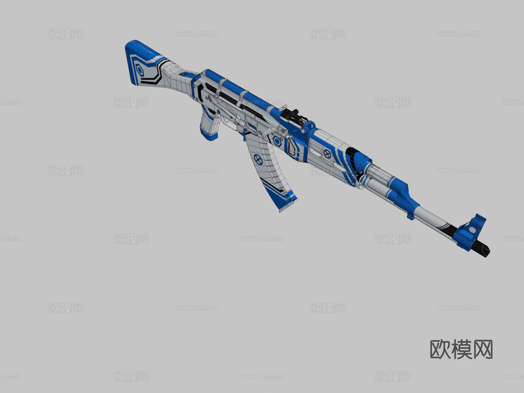 AK47-臭氧3d模型