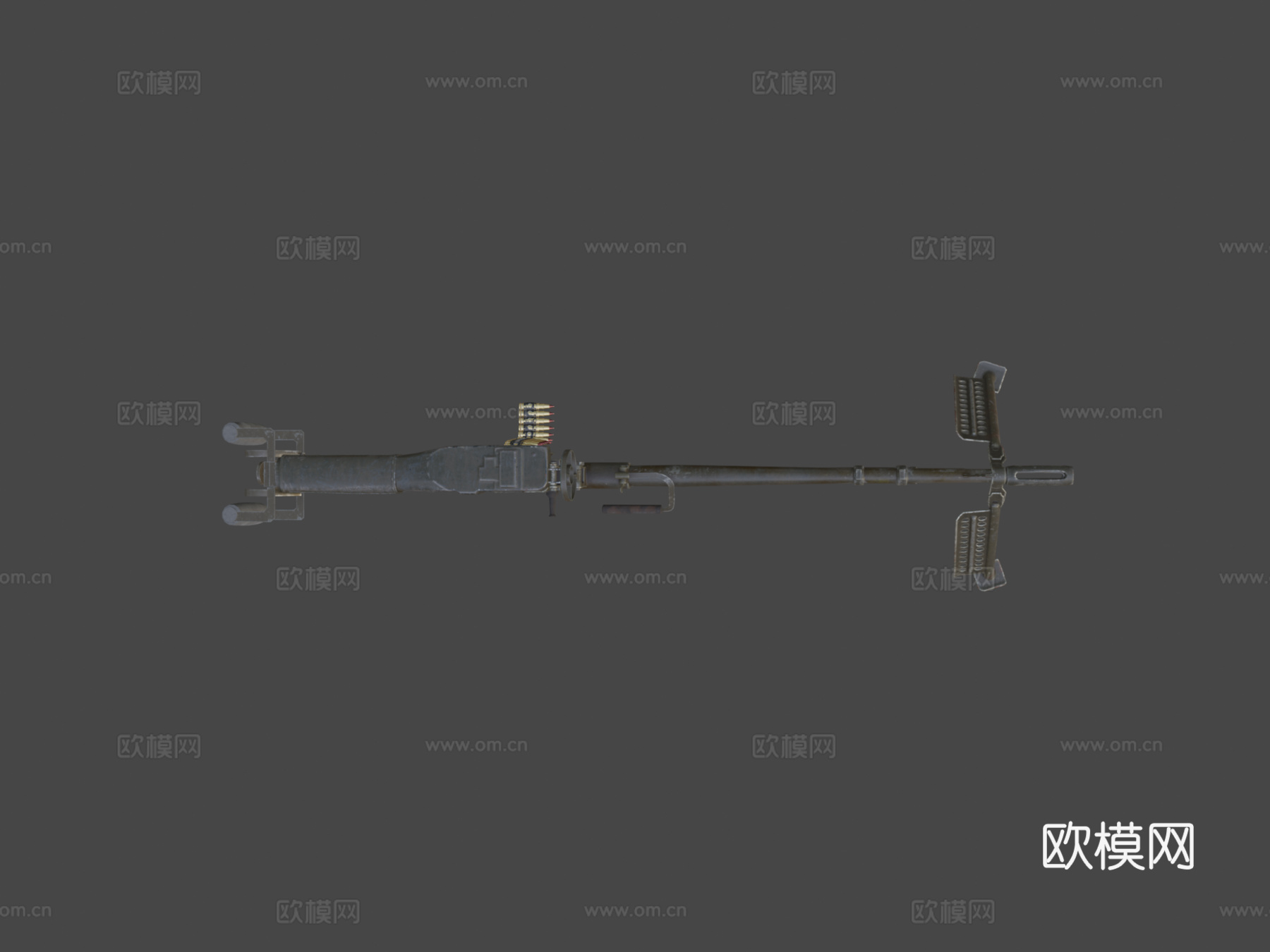 M60D通用机枪3d模型