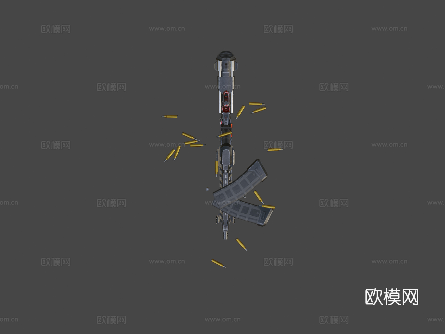 AR-15 F1坏蛋版3d模型
