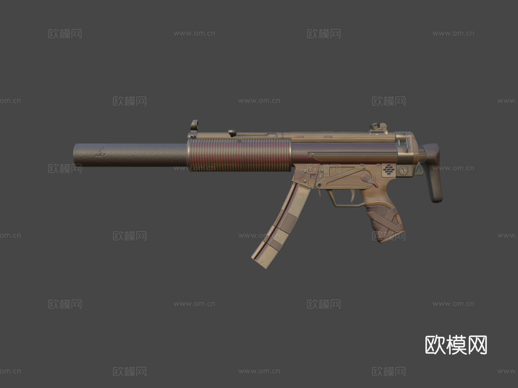 MP5SD奖杯3d模型