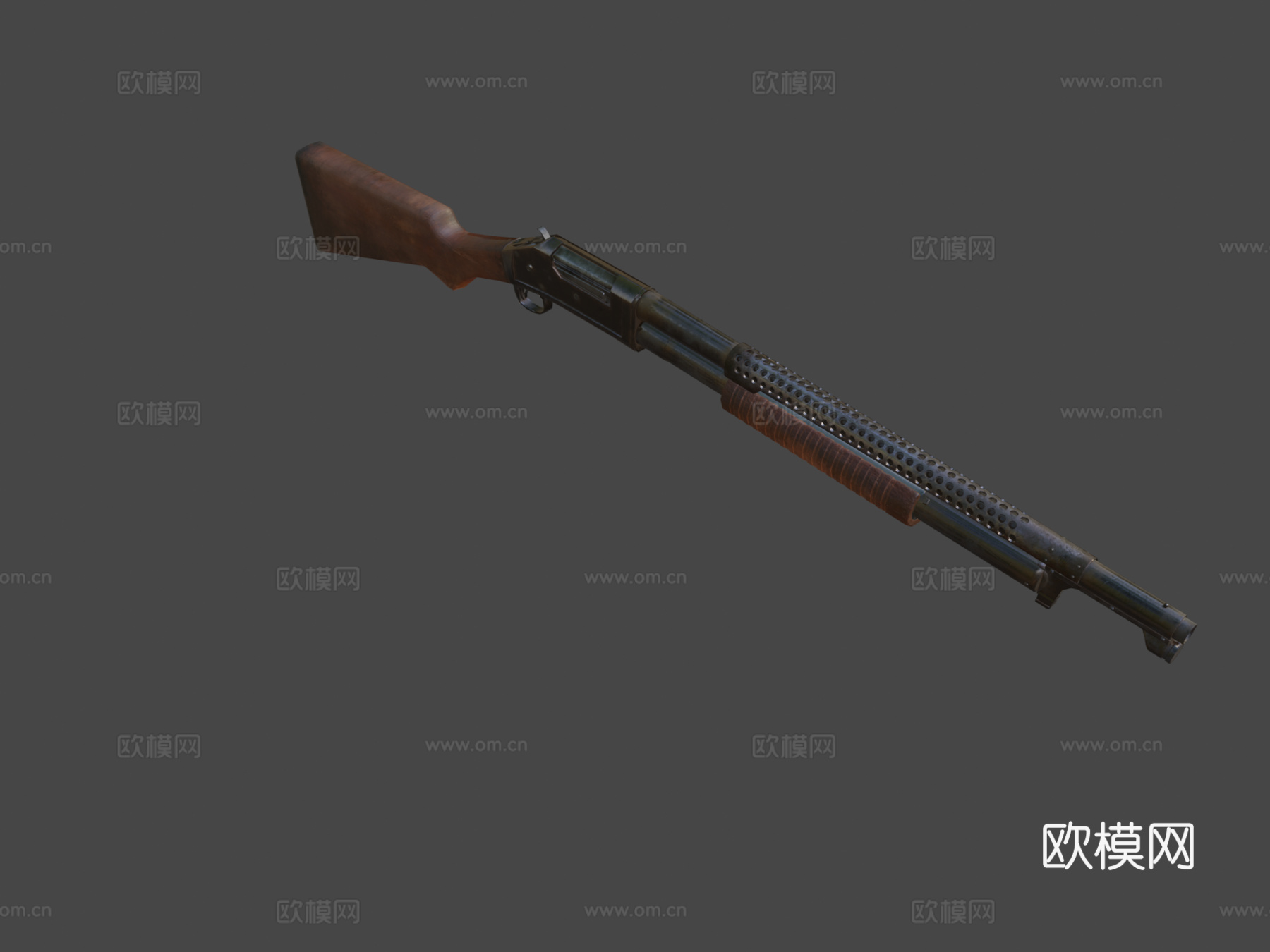 温彻斯特1897=战壕枪=3d模型