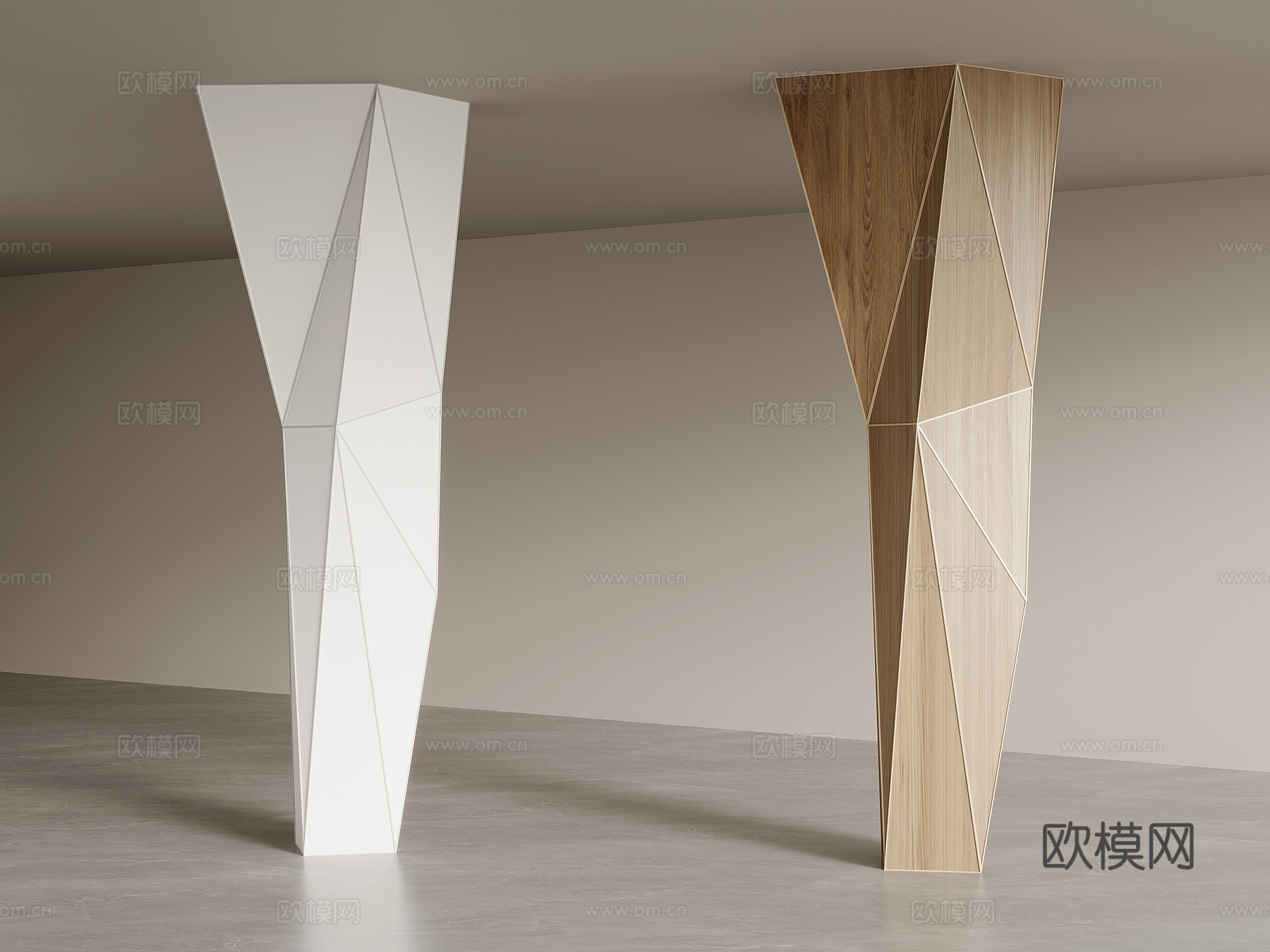 柱子 现代异形柱 装饰柱3d模型