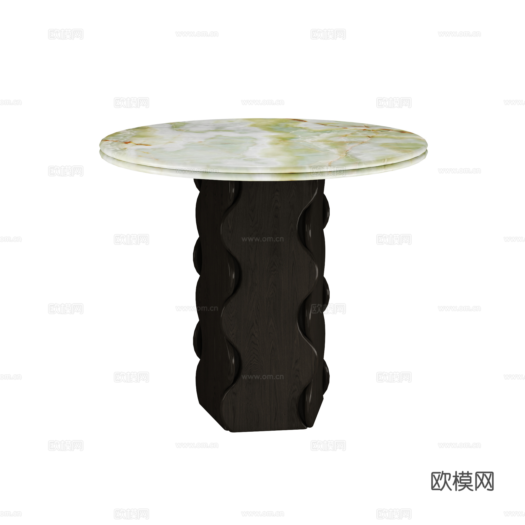 得闲 粼粼圆桌 餐桌3d模型