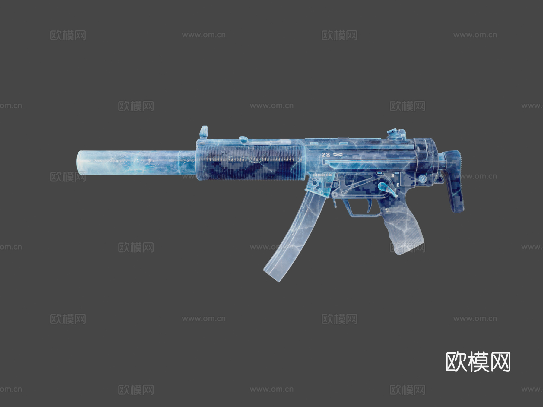 MP5SD-冻伤3d模型