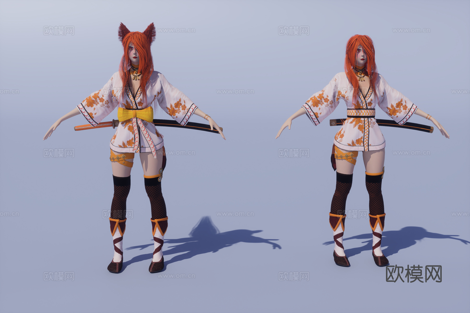 女武士3d模型