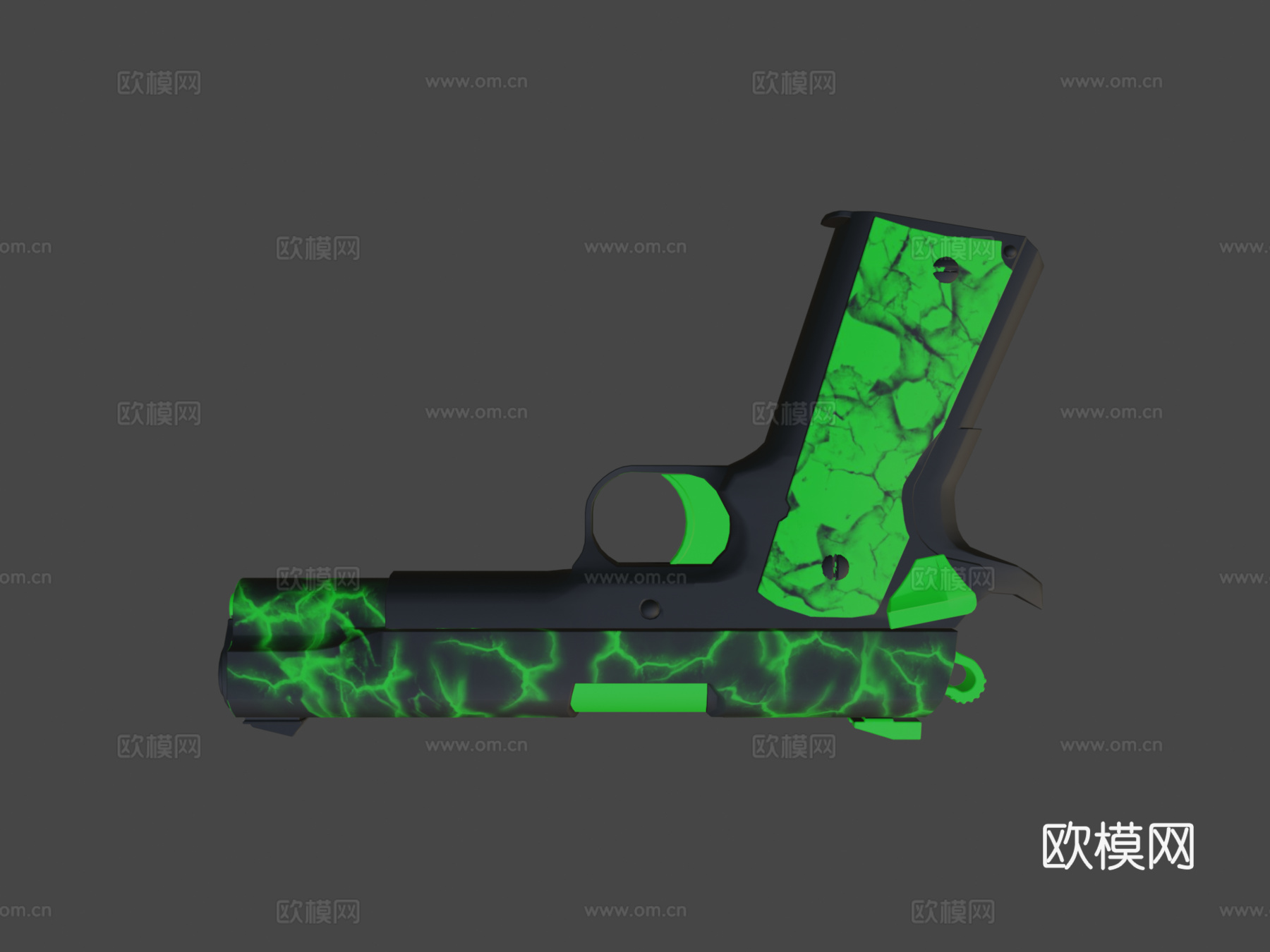 M1911X光透视3d模型