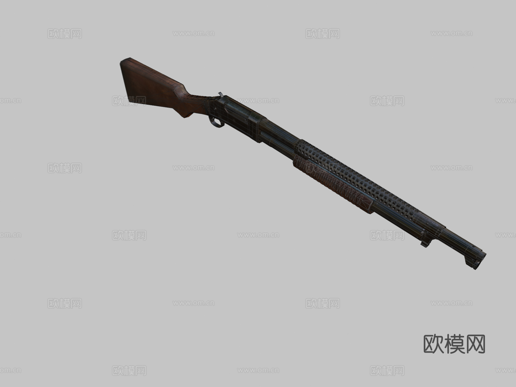 温彻斯特1897=战壕枪=3d模型